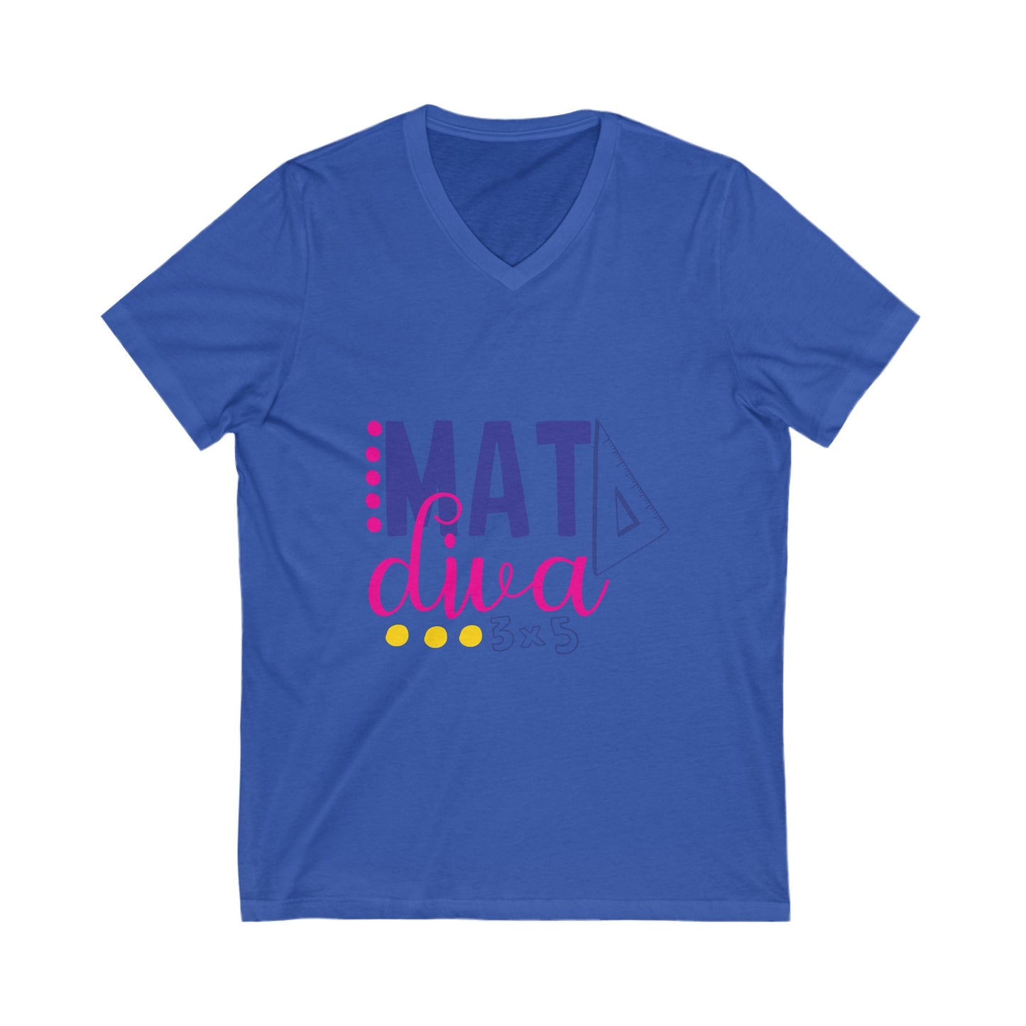Mat Diva Unisex Short Sleeve V-neck Tshirt