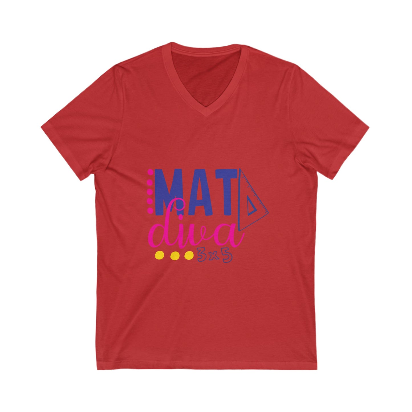 Mat Diva Unisex Short Sleeve V-neck Tshirt