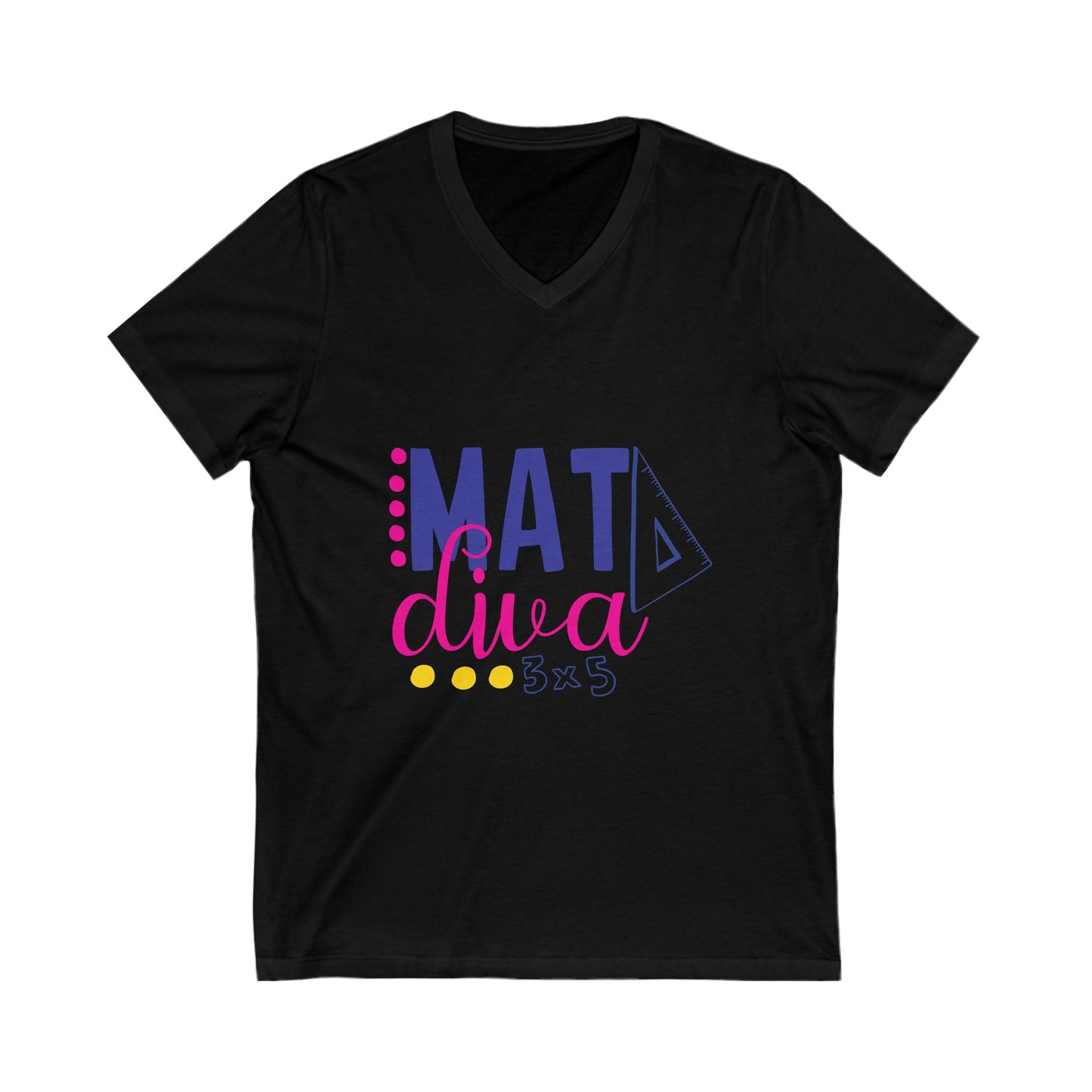 Mat Diva Unisex Short Sleeve V-neck Tshirt
