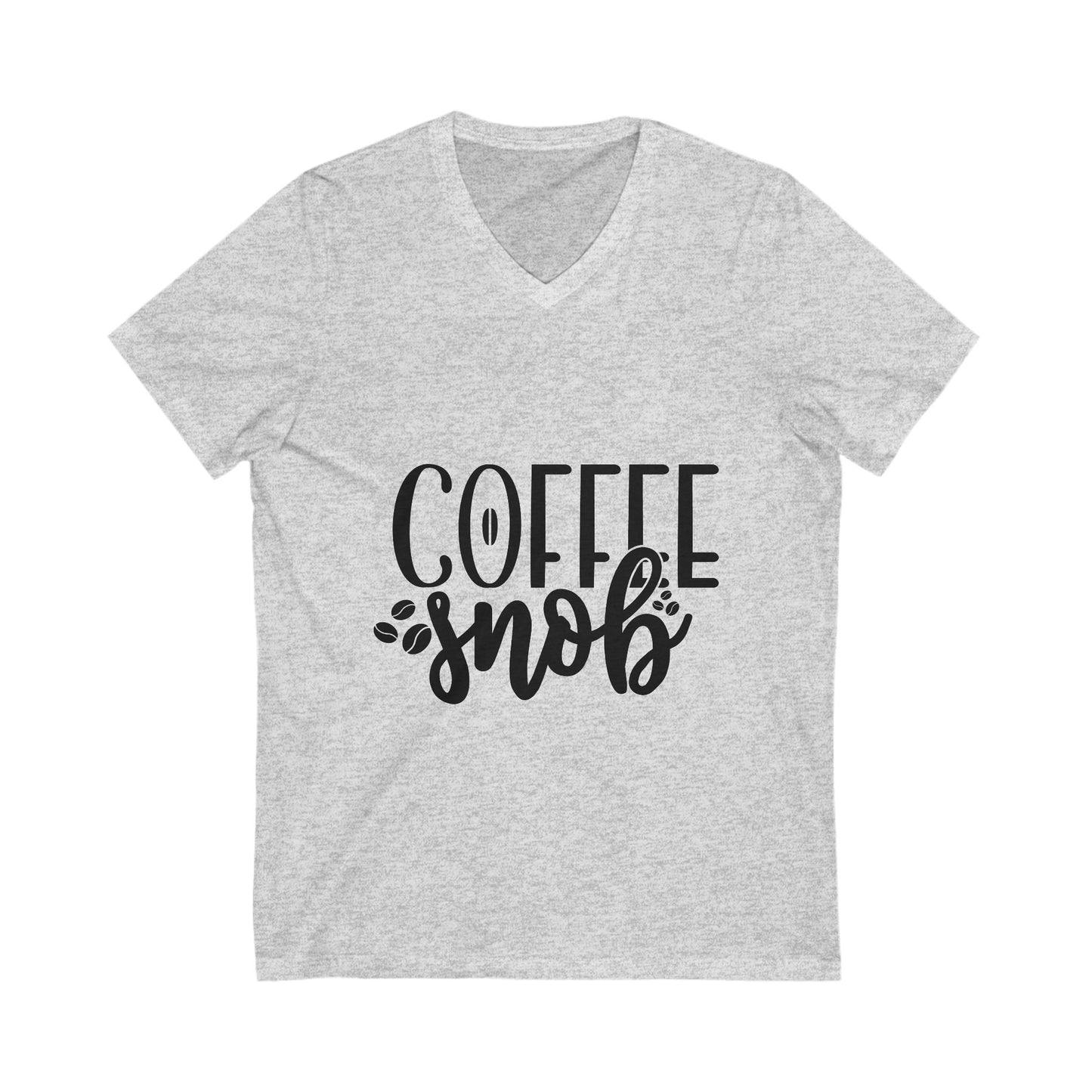 Coffee Snob Unisex Short Sleeve V-neck Tshirt