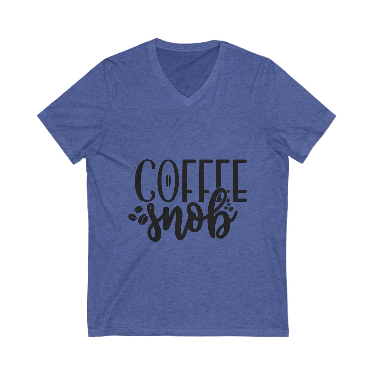 Coffee Snob Unisex Short Sleeve V-neck Tshirt