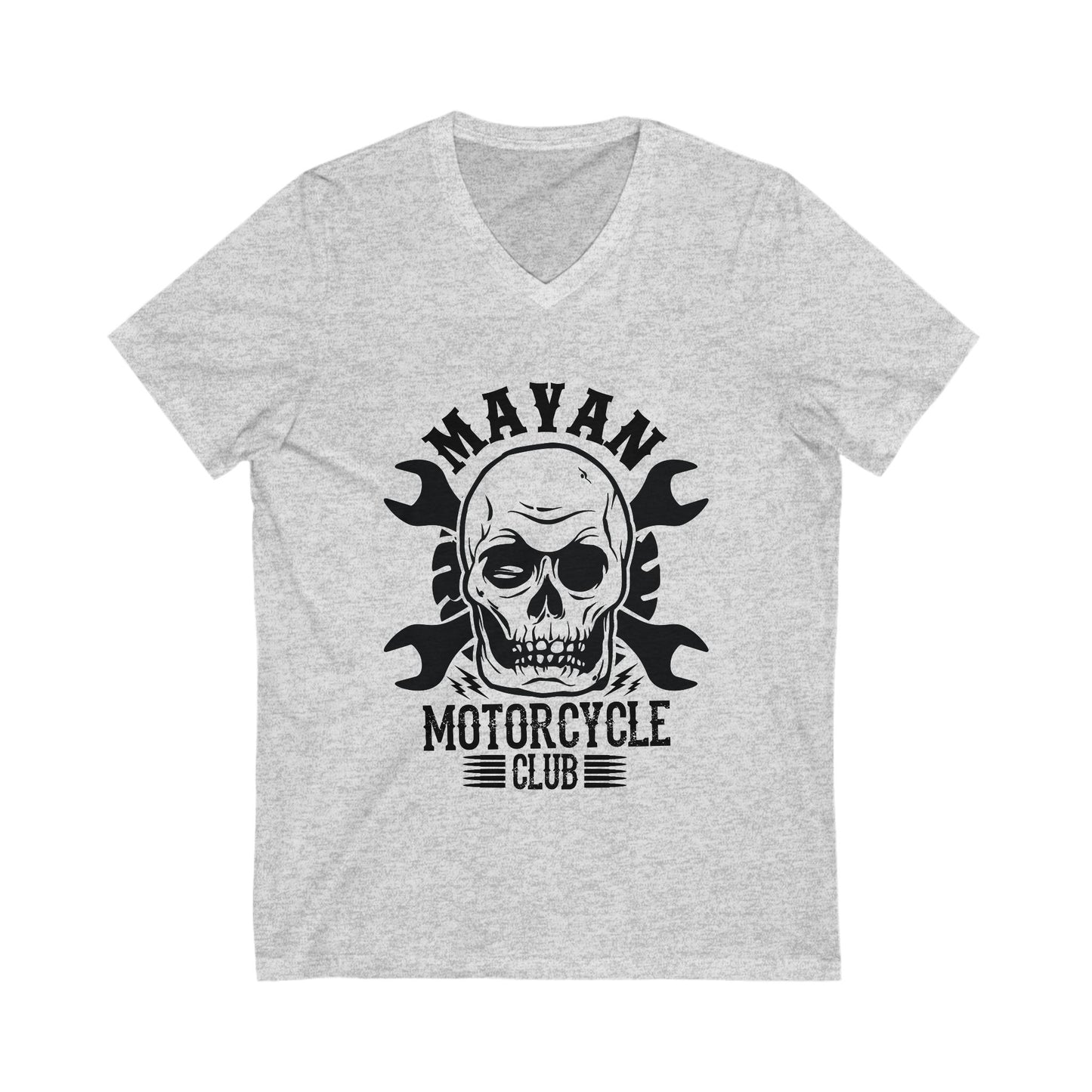 Mayan Motorcycle Club Unisex Short Sleeve V-neck Tshirt