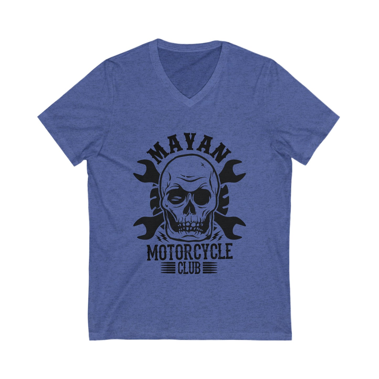 Mayan Motorcycle Club Unisex Short Sleeve V-neck Tshirt