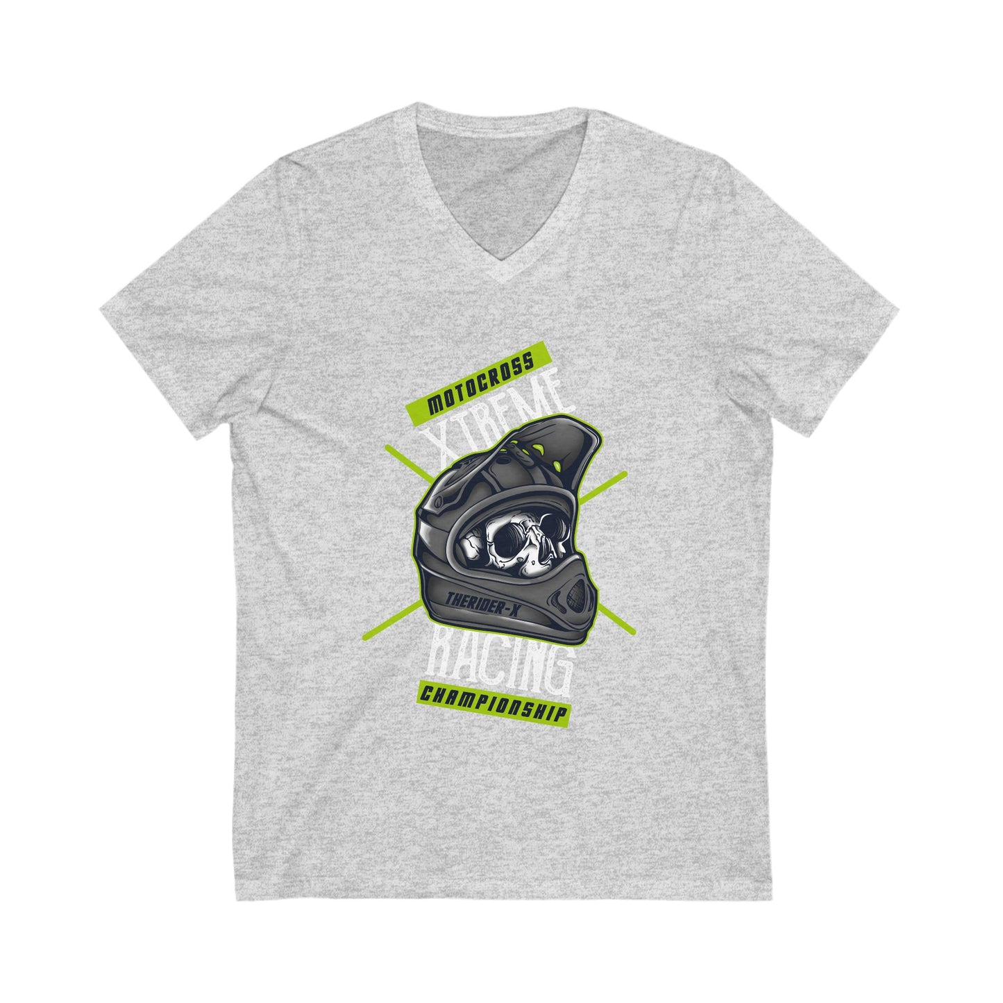 Motocross Unisex Short Sleeve V-neck Tshirt