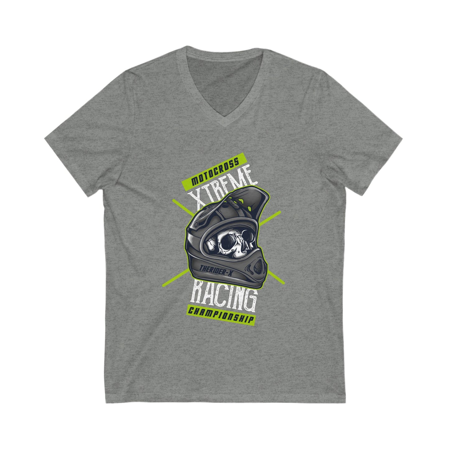 Motocross Unisex Short Sleeve V-neck Tshirt