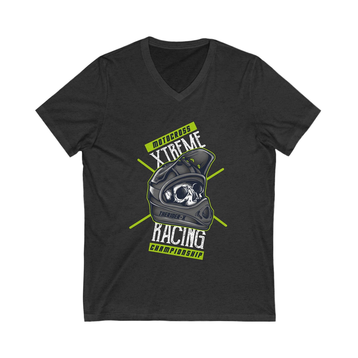 Motocross Unisex Short Sleeve V-neck Tshirt