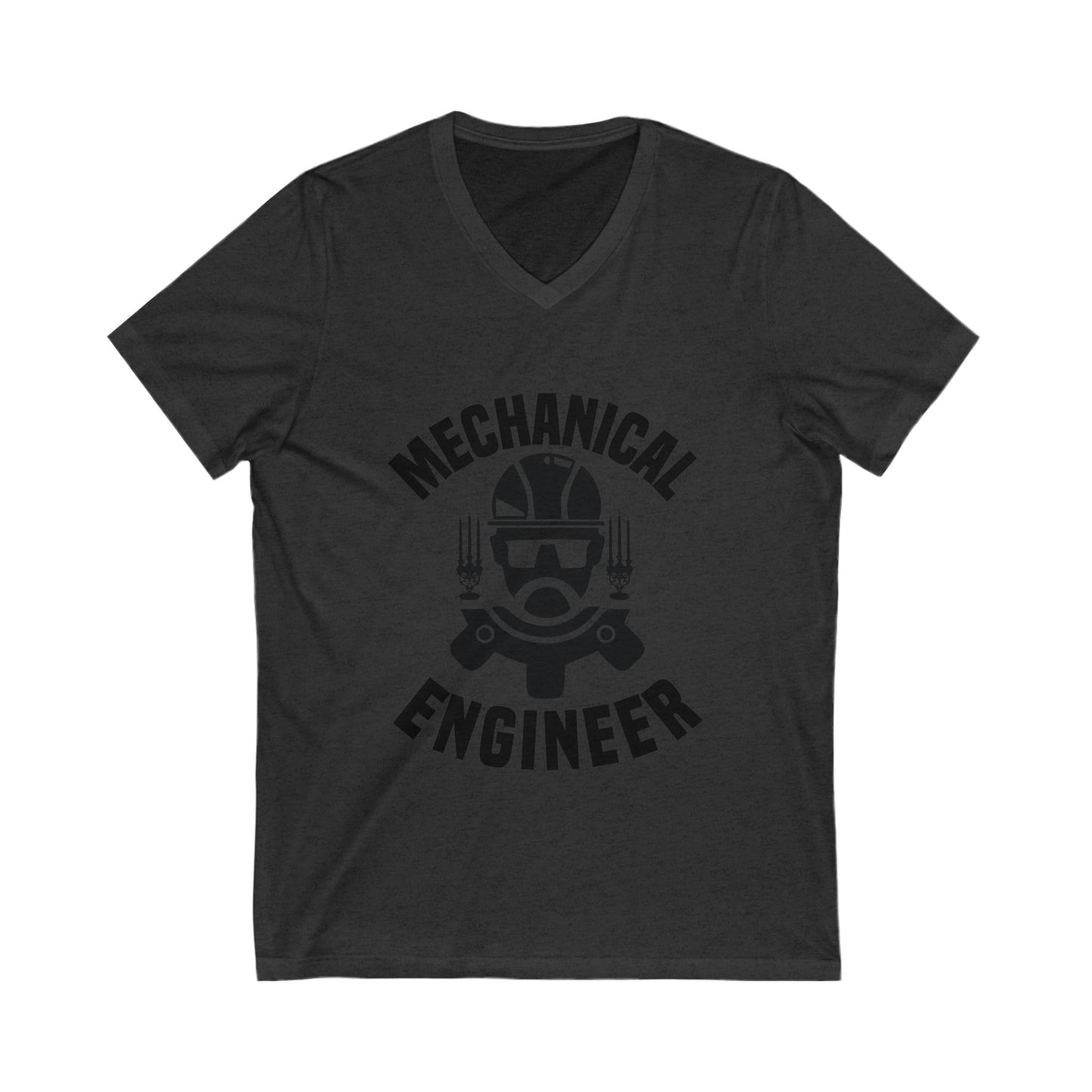 Mechanical Unisex Short Sleeve V-neck Tshirt