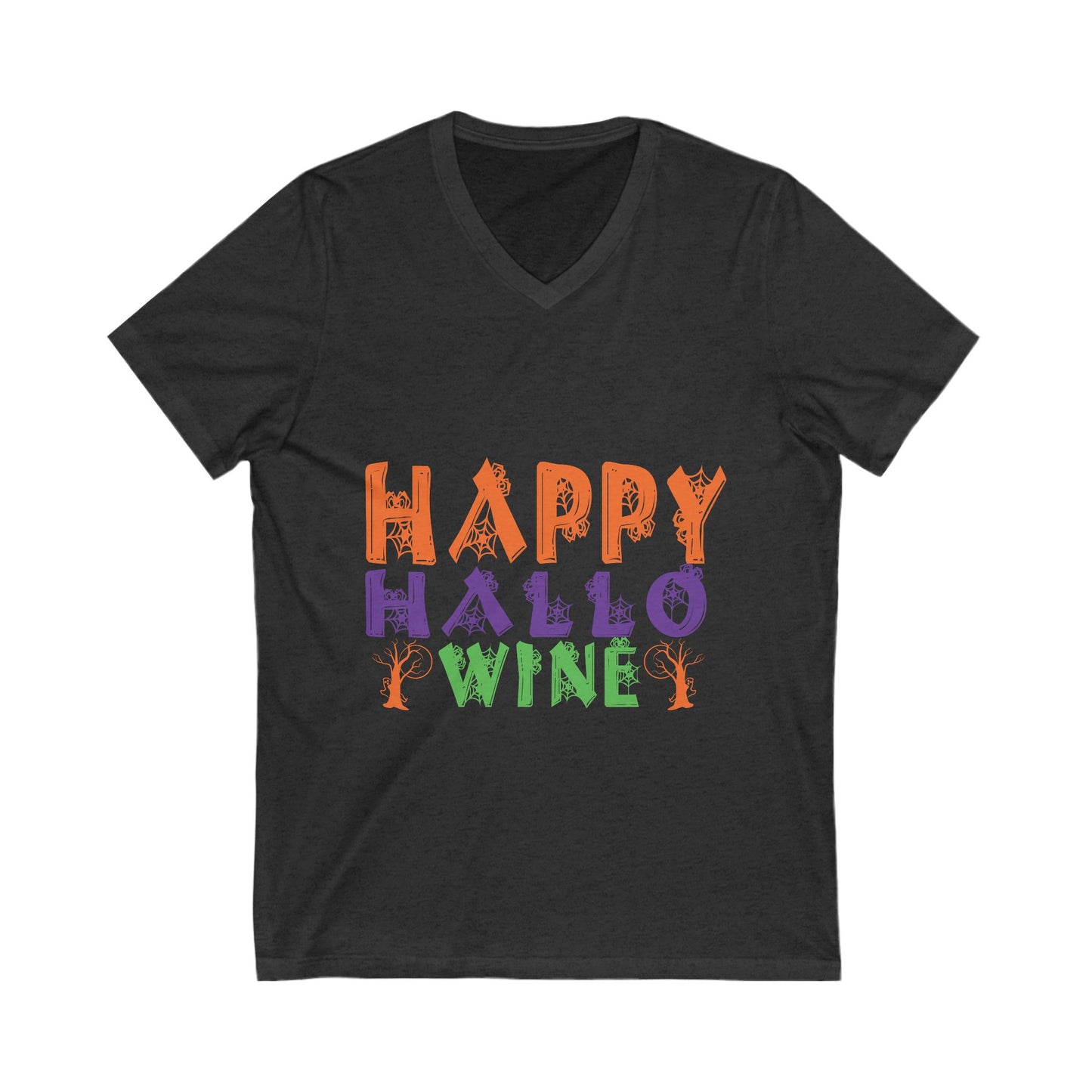 Happy Hallo Winee Unisex Short Sleeve V-neck Tshirt