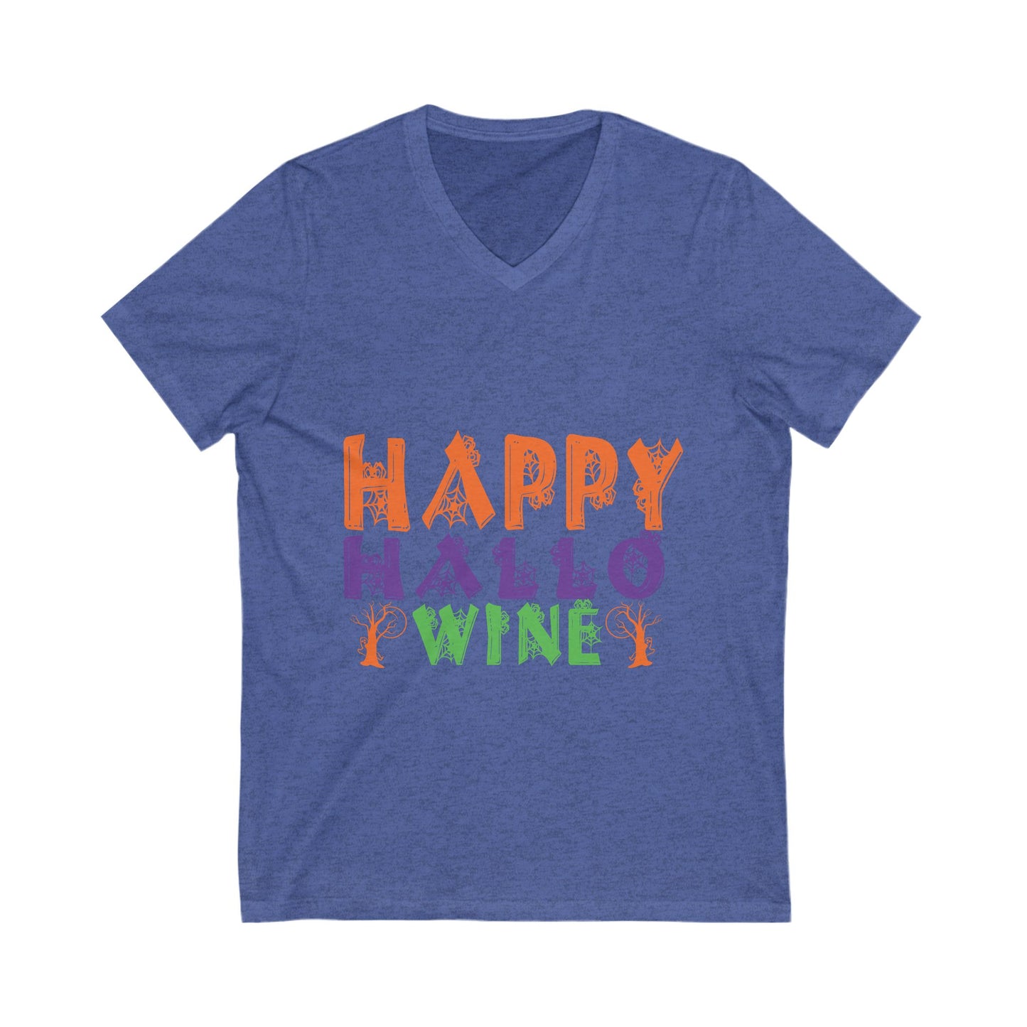 Happy Hallo Winee Unisex Short Sleeve V-neck Tshirt