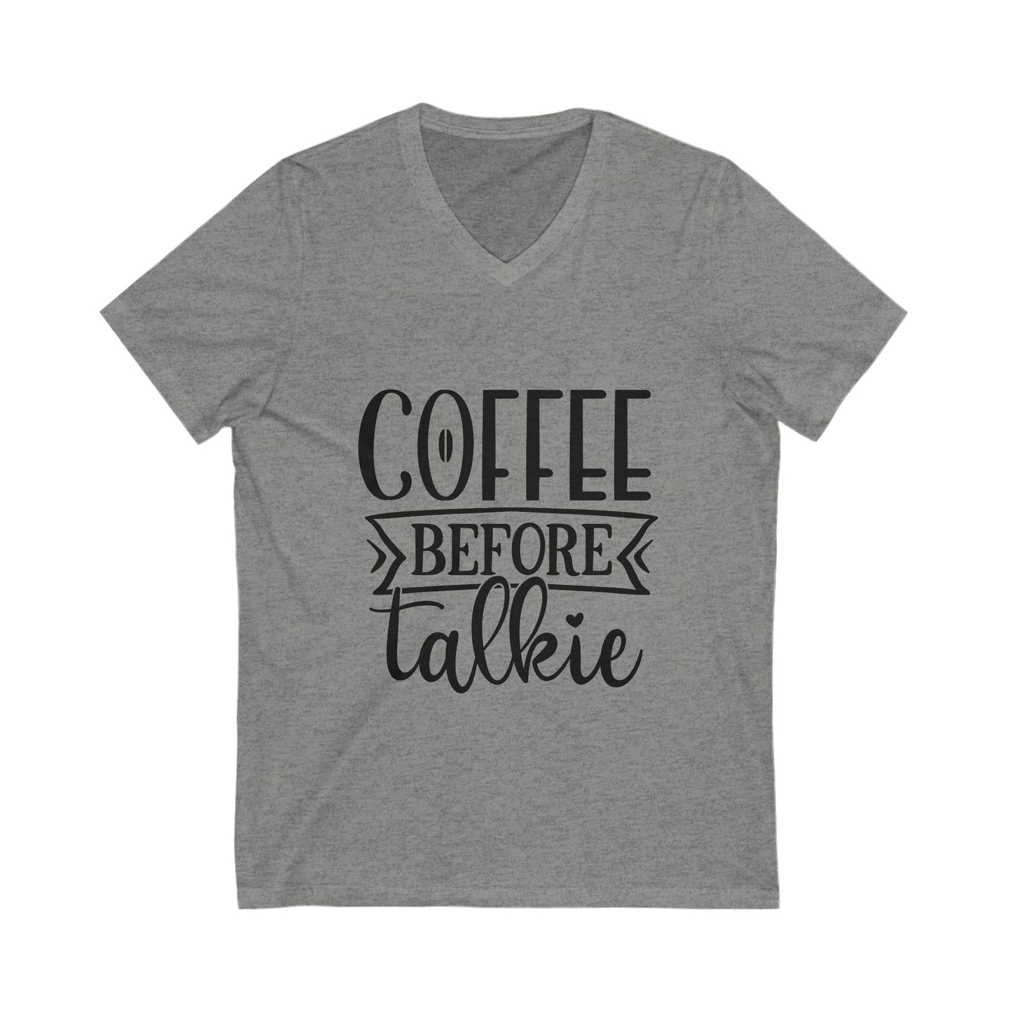 Coffee Before Talkie Unisex Short Sleeve V-neck Tshirt
