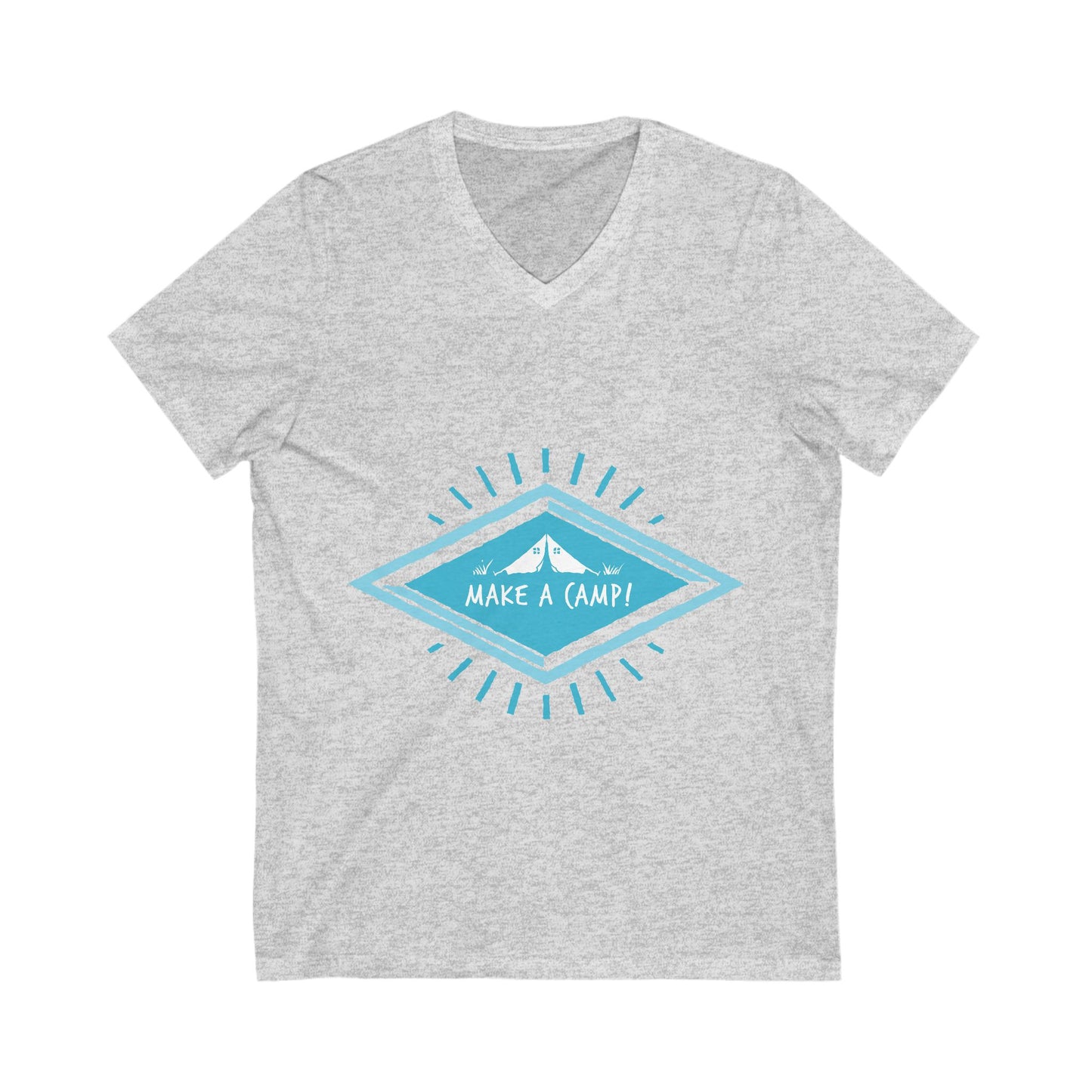Make A Camp Unisex Short Sleeve V-neck Tshirt