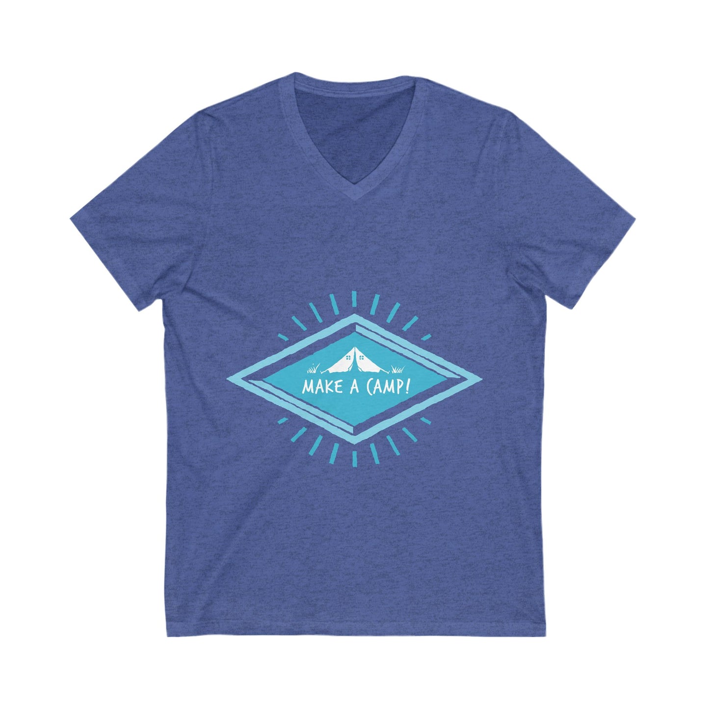 Make A Camp Unisex Short Sleeve V-neck Tshirt