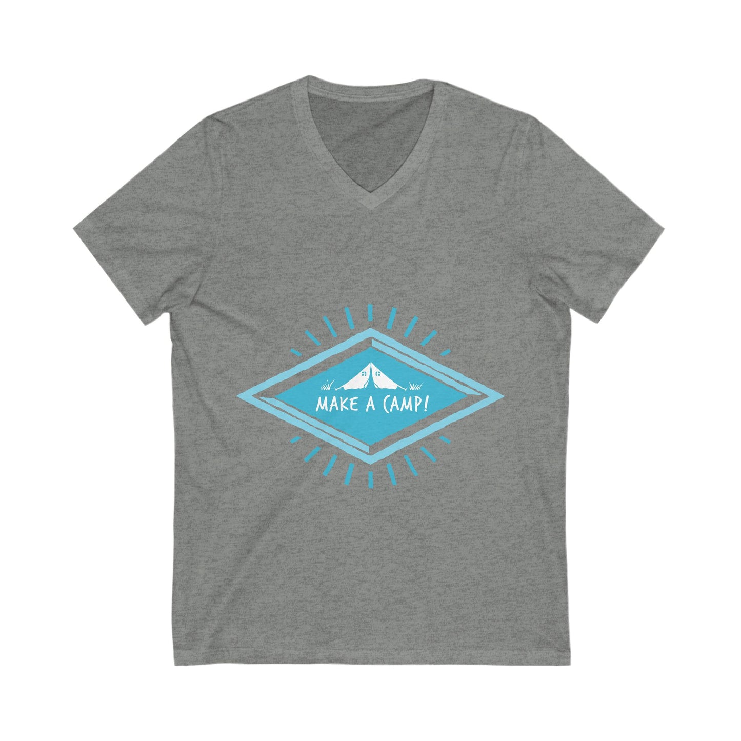 Make A Camp Unisex Short Sleeve V-neck Tshirt