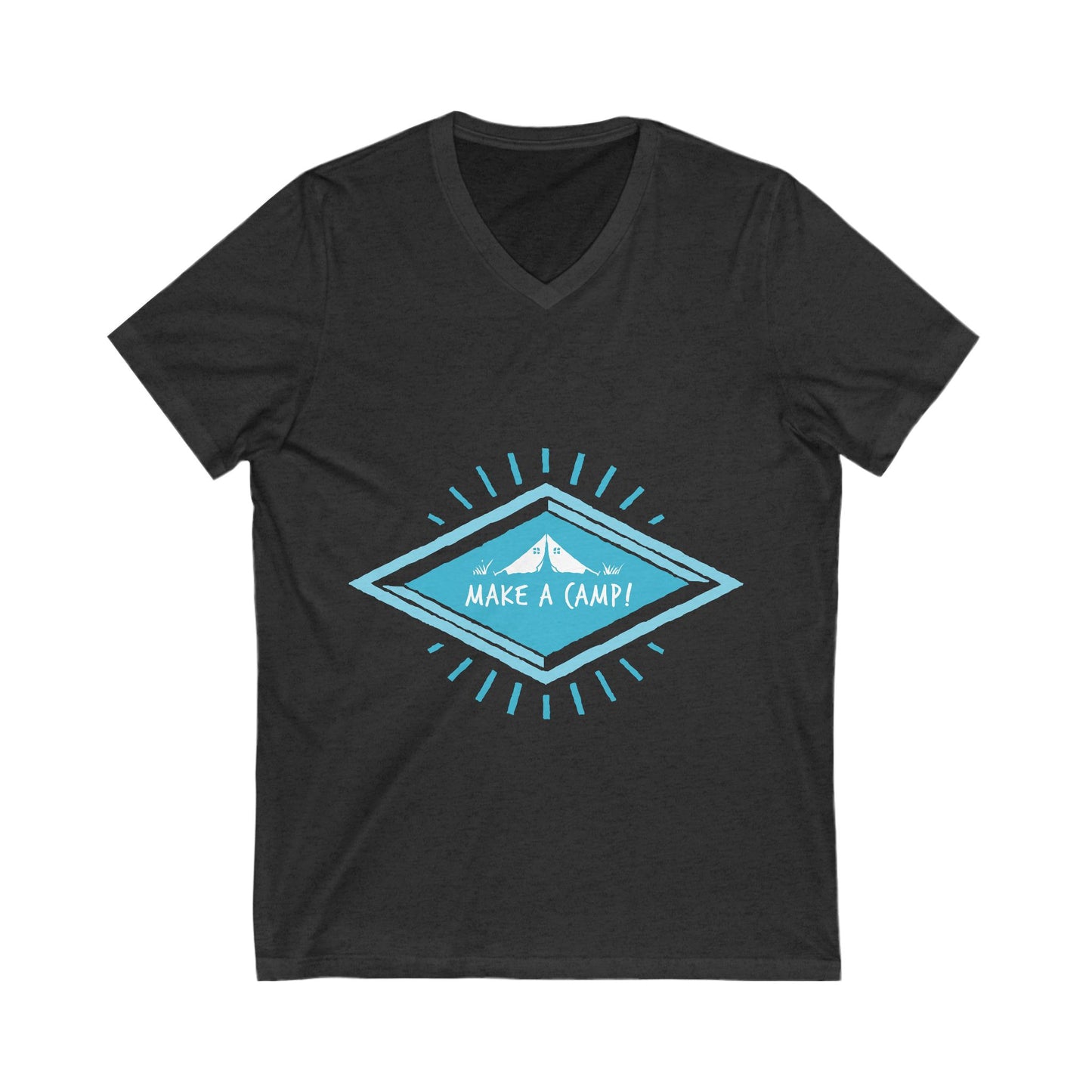 Make A Camp Unisex Short Sleeve V-neck Tshirt
