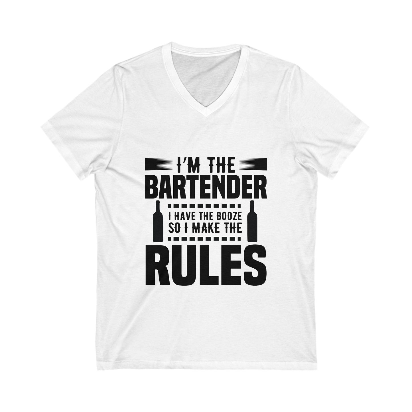 I Am The Bartender Unisex Short Sleeve V-neck Tshirt