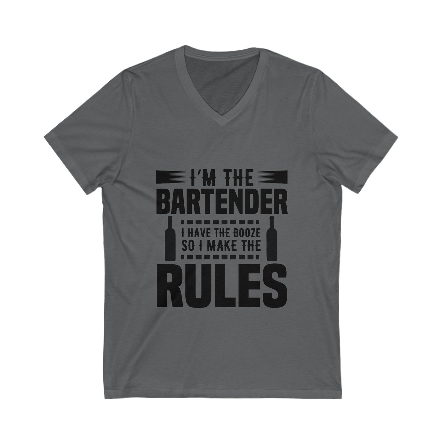 I Am The Bartender Unisex Short Sleeve V-neck Tshirt