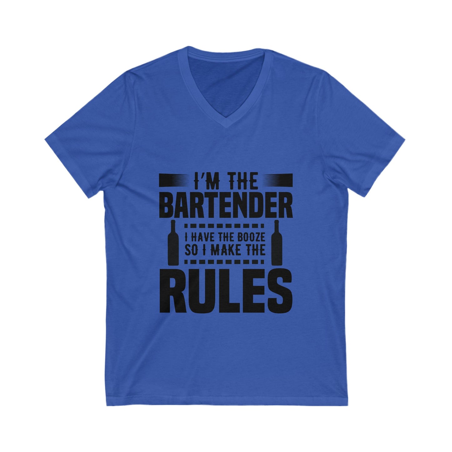 I Am The Bartender Unisex Short Sleeve V-neck Tshirt