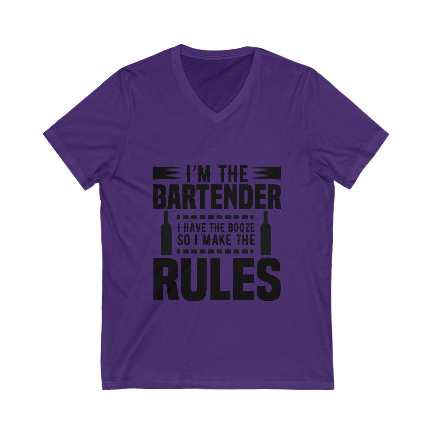 I Am The Bartender Unisex Short Sleeve V-neck Tshirt