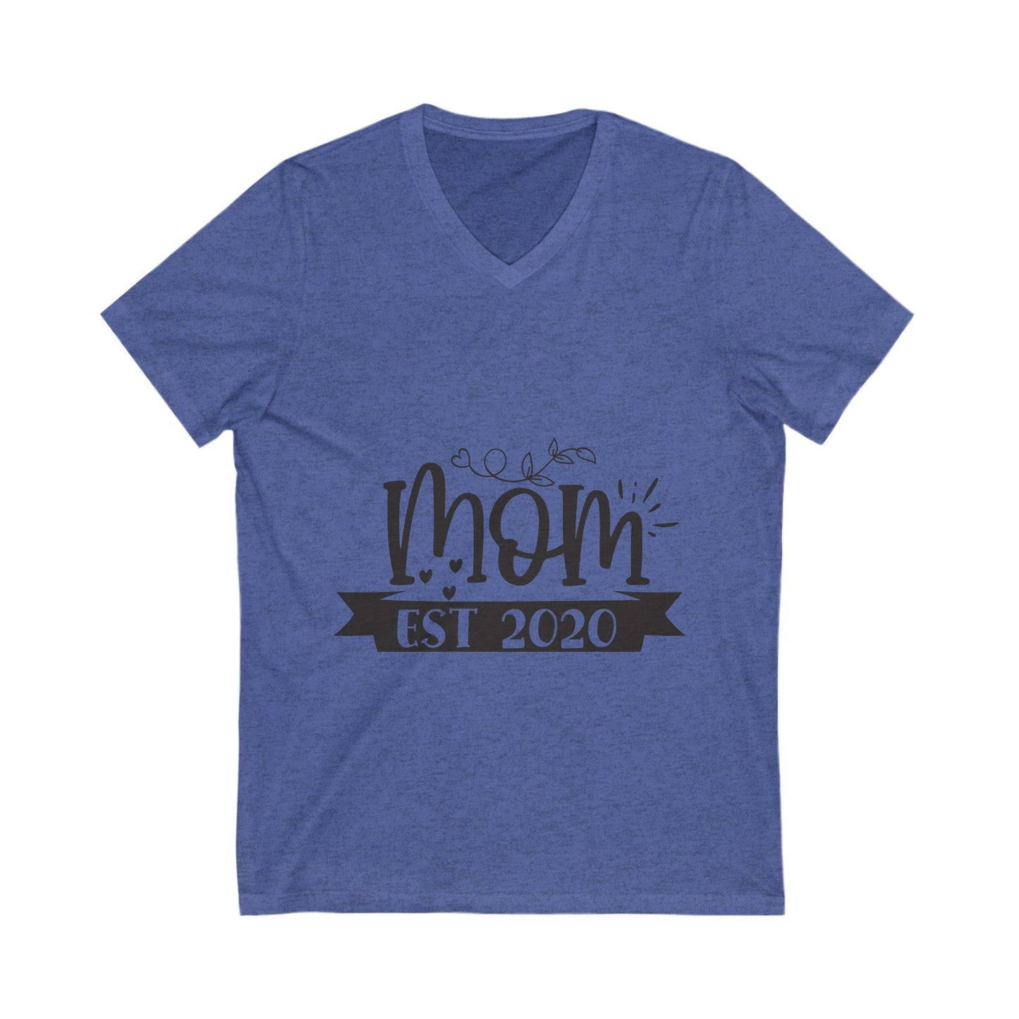 Mom Est 2020-01 Unisex Short Sleeve V-neck Tshirt