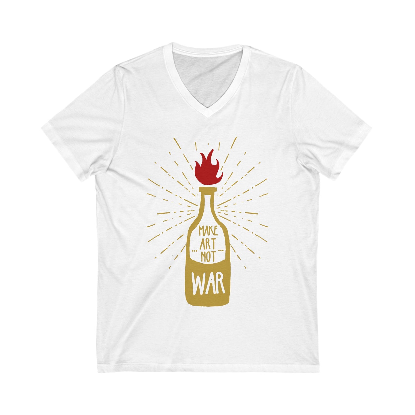 Molotov Solution Unisex Short Sleeve V-neck Tshirt