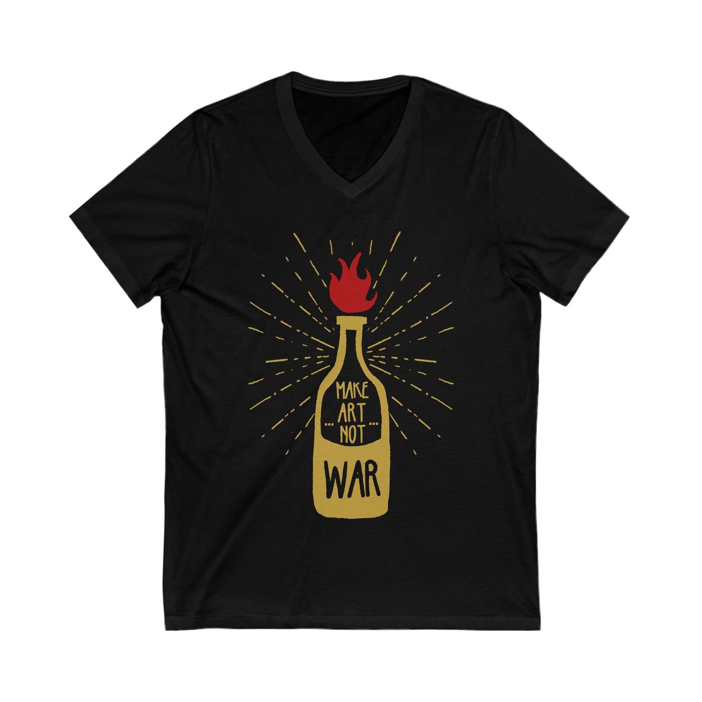 Molotov Solution Unisex Short Sleeve V-neck Tshirt
