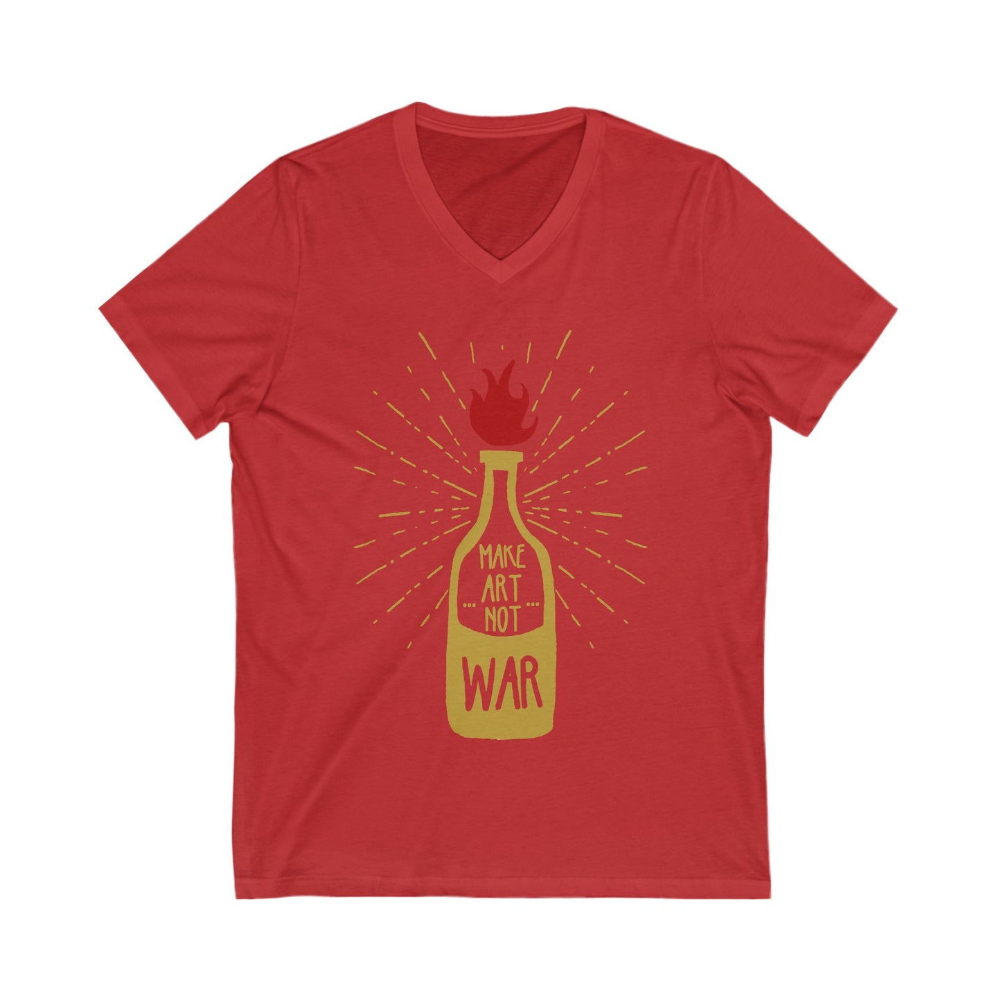 Molotov Solution Unisex Short Sleeve V-neck Tshirt
