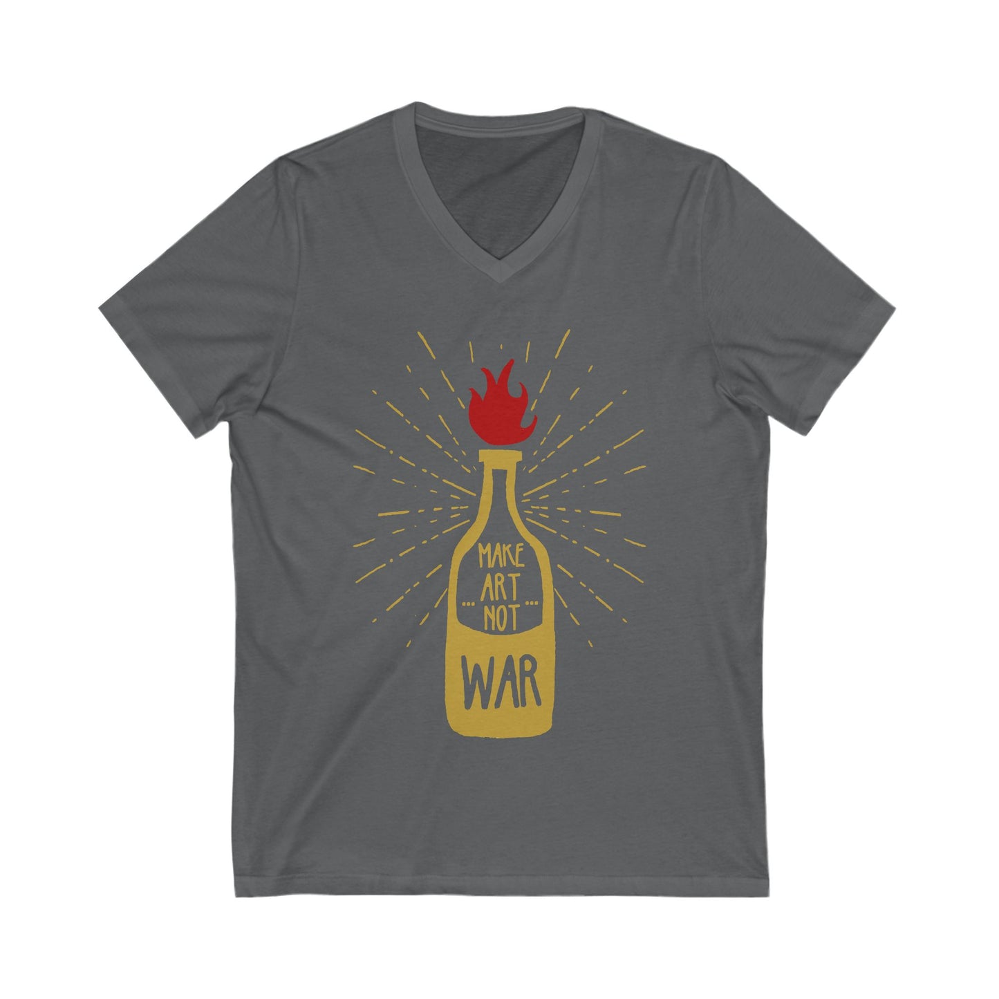 Molotov Solution Unisex Short Sleeve V-neck Tshirt