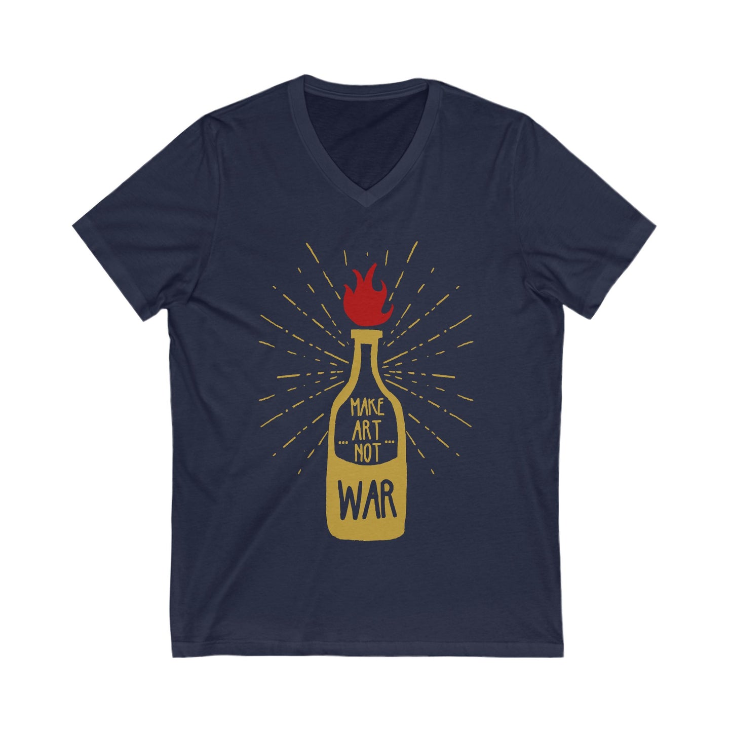 Molotov Solution Unisex Short Sleeve V-neck Tshirt