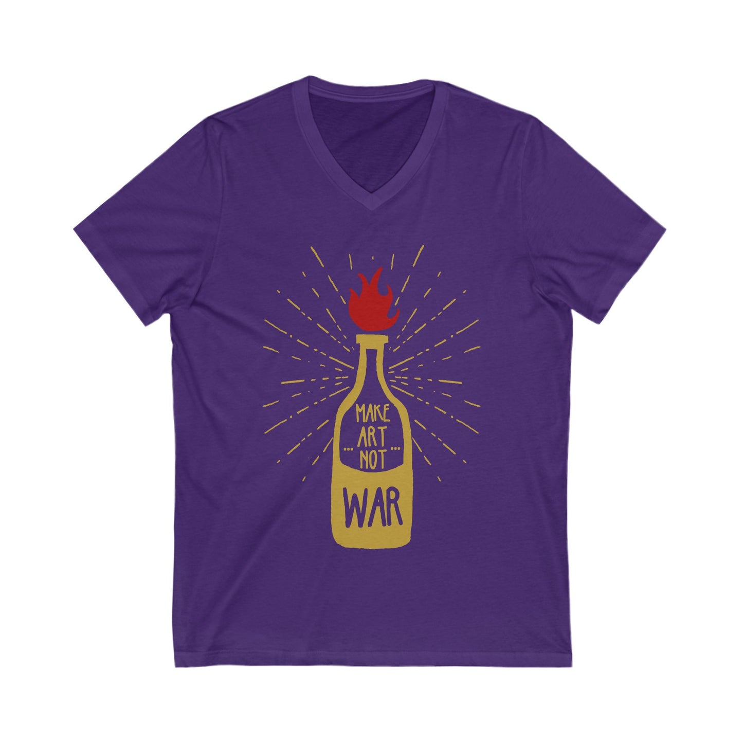 Molotov Solution Unisex Short Sleeve V-neck Tshirt