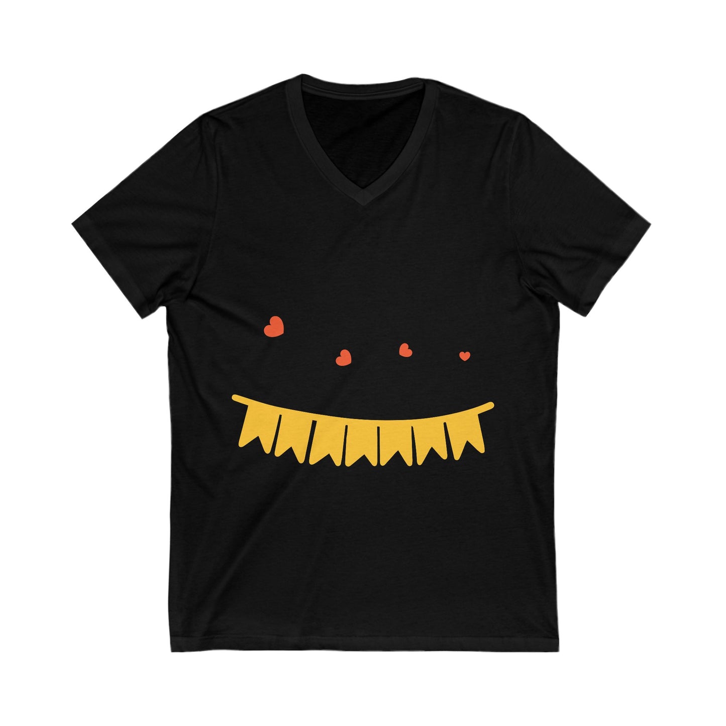 Happybornday Unisex Short Sleeve V-neck Tshirt