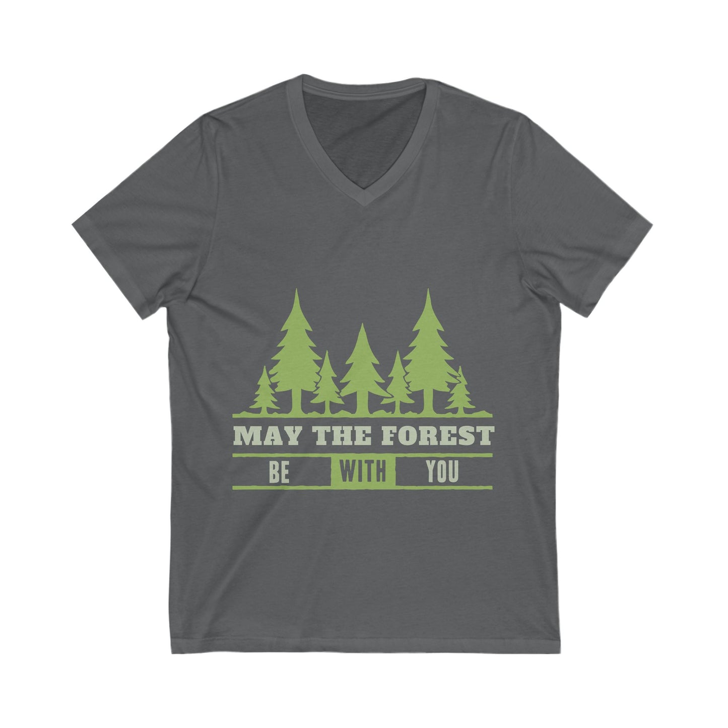 May The Forest Be With You Unisex Short Sleeve V-neck Tshirt
