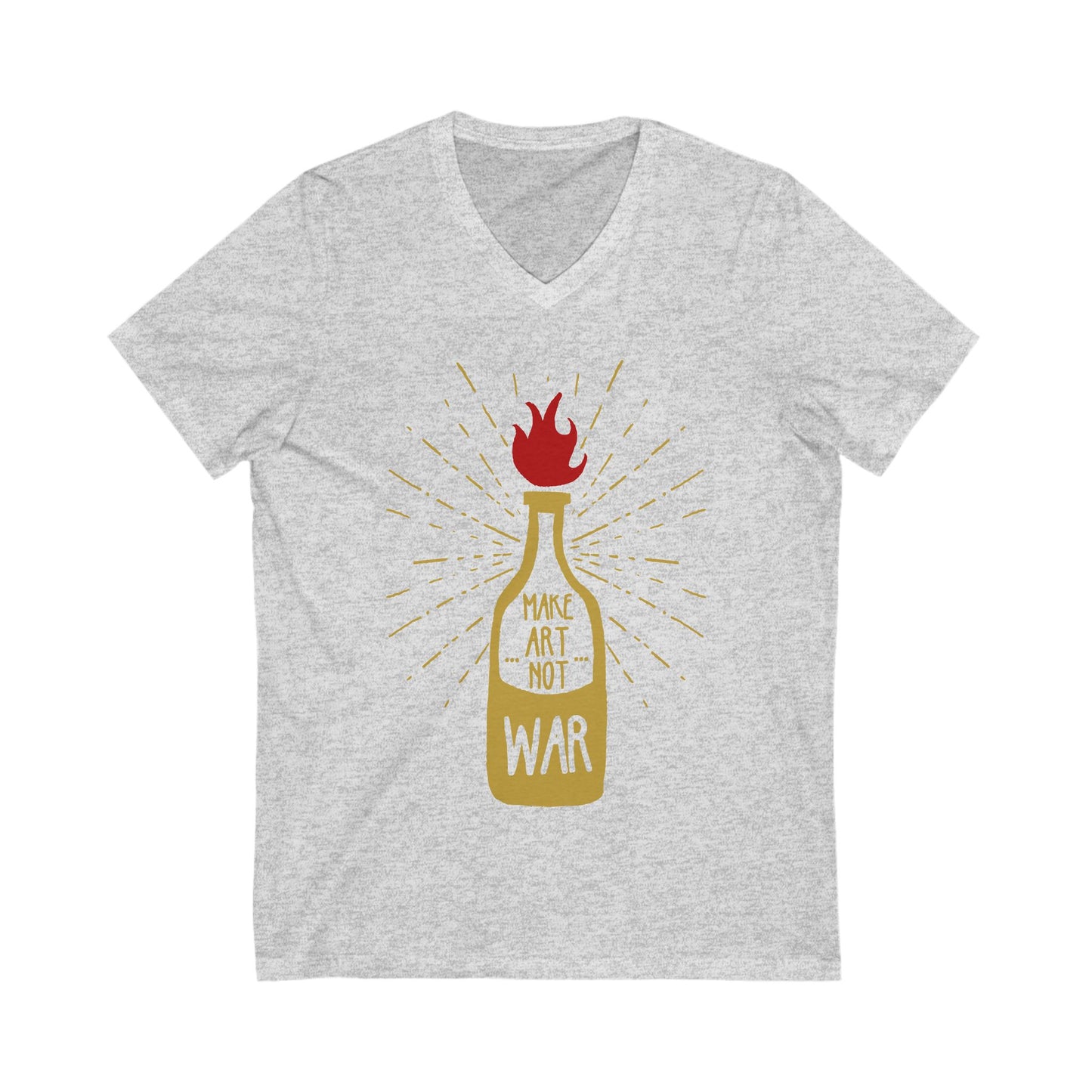 Molotov Solution Unisex Short Sleeve V-neck Tshirt