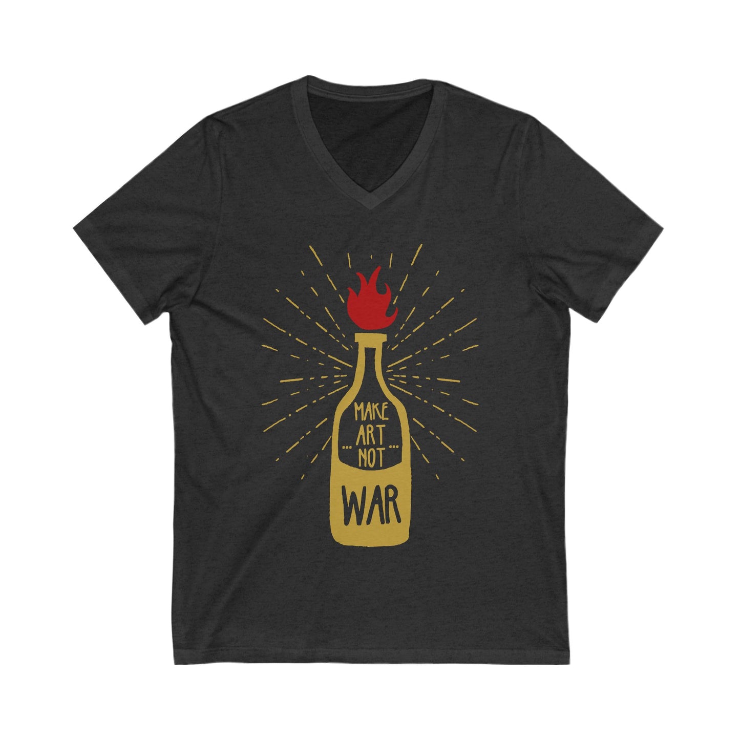 Molotov Solution Unisex Short Sleeve V-neck Tshirt
