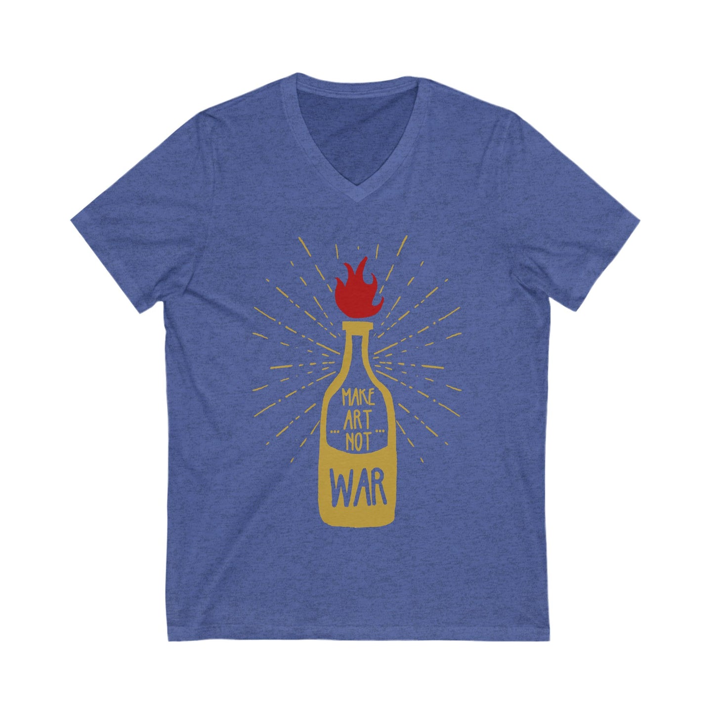 Molotov Solution Unisex Short Sleeve V-neck Tshirt