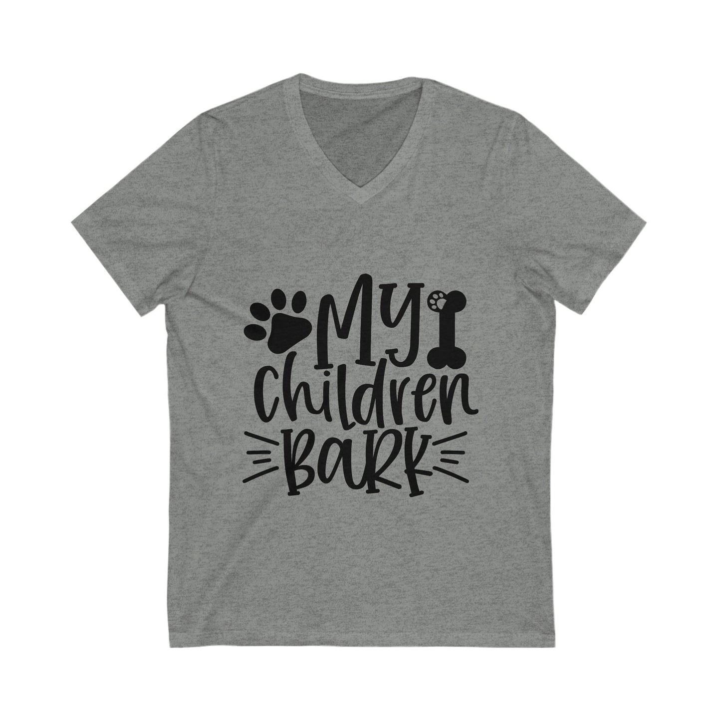 My Children Bark Unisex Short Sleeve V-neck Tshirt