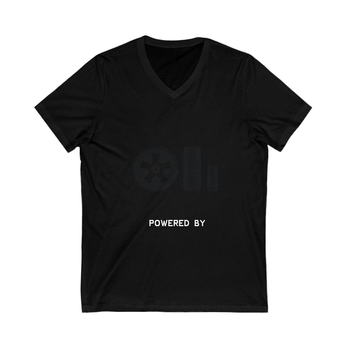 Marine Engineer Powered By Coffee Unisex Short Sleeve V-neck Tshirt