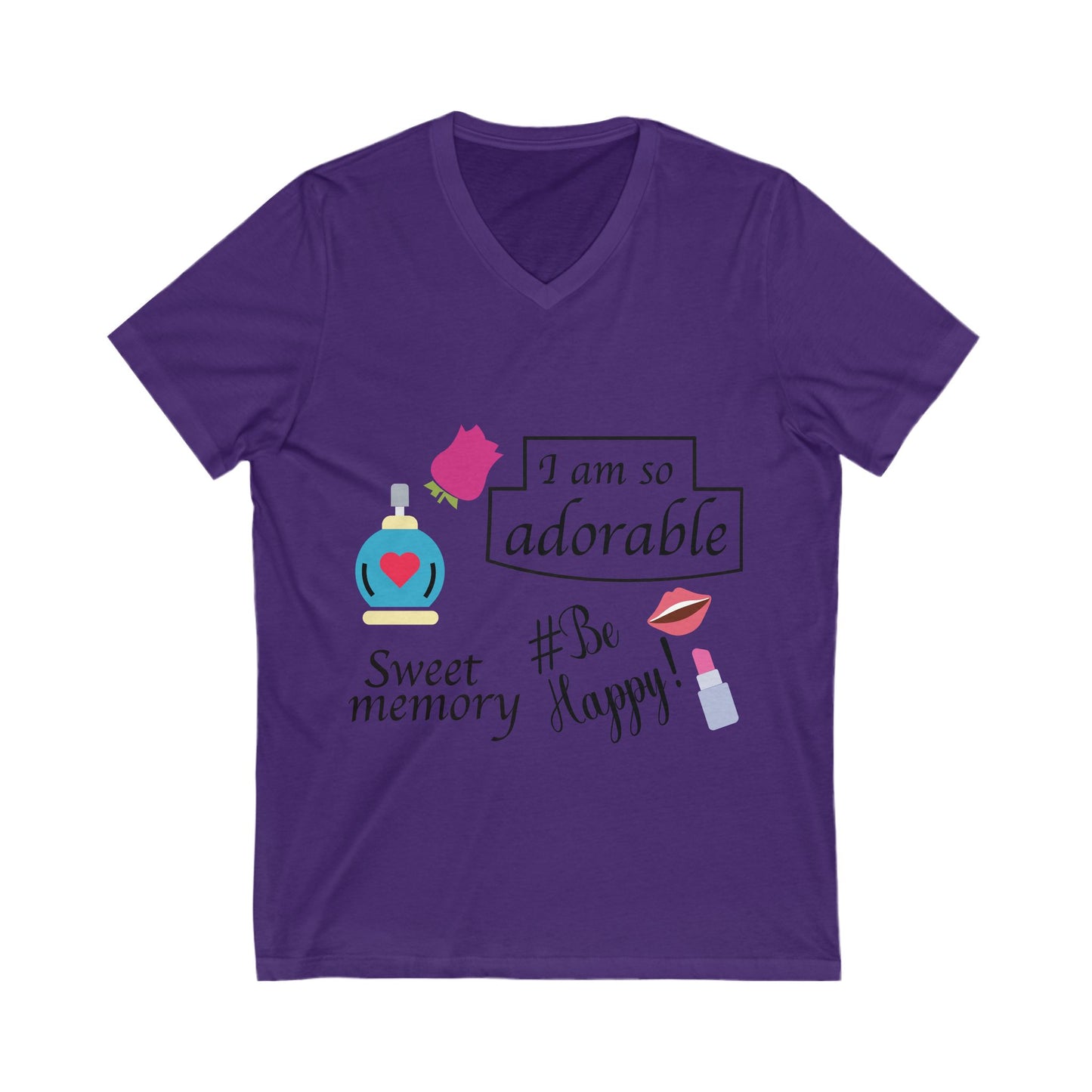 I Am So Adorable Unisex Short Sleeve V-neck Tshirt