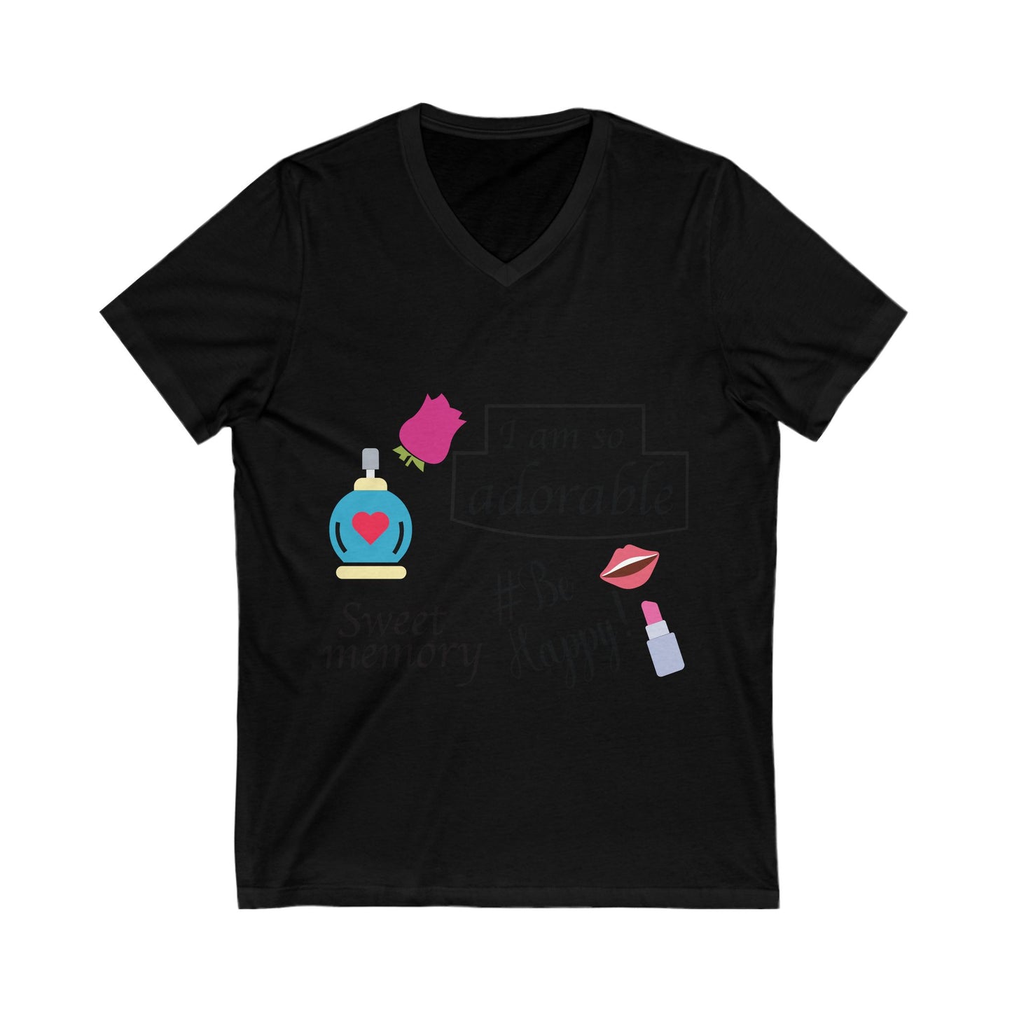 I Am So Adorable Unisex Short Sleeve V-neck Tshirt