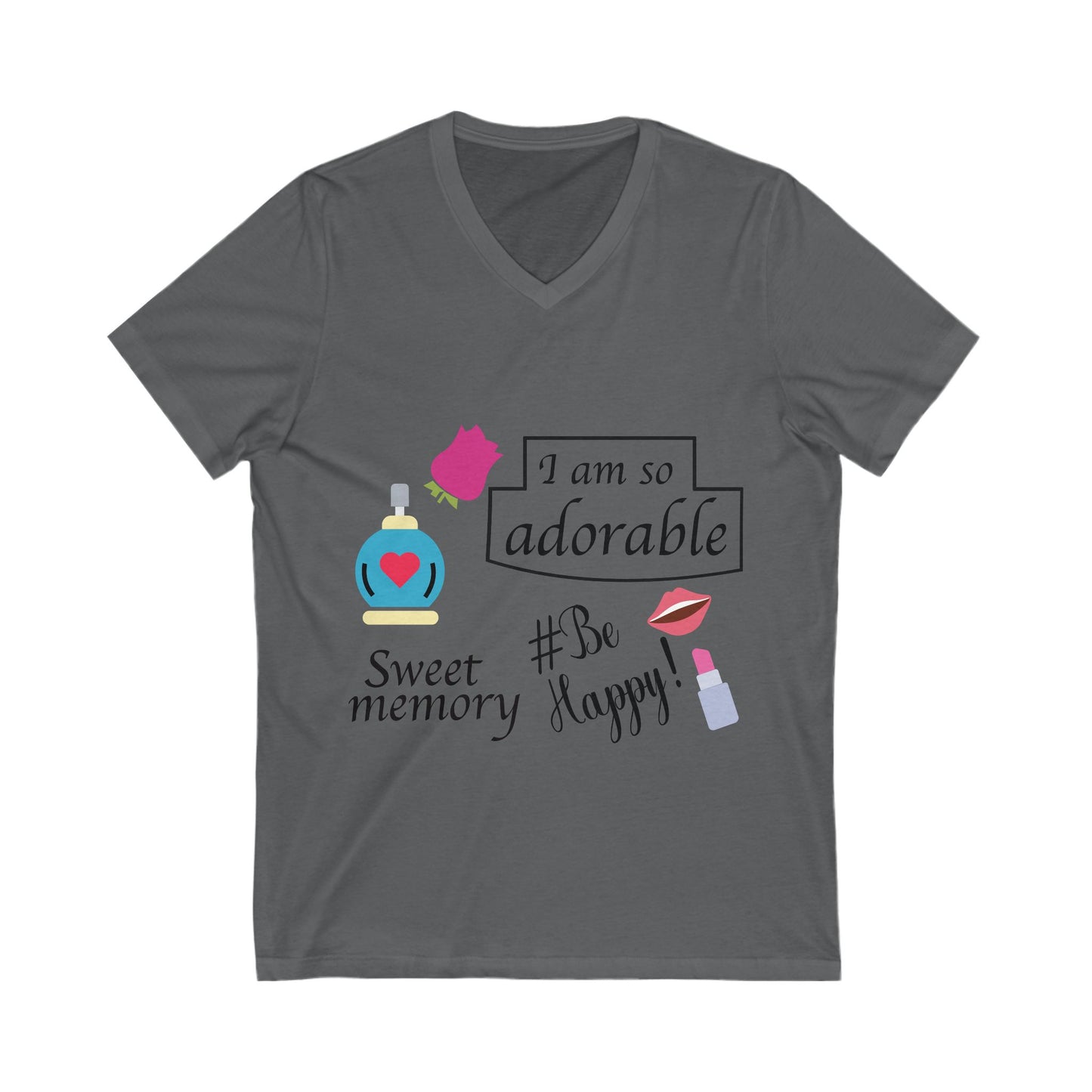 I Am So Adorable Unisex Short Sleeve V-neck Tshirt