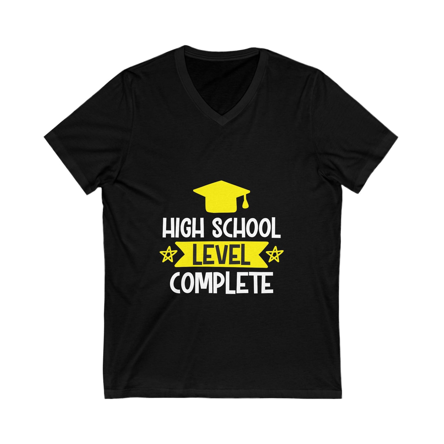 High School Level Complete Unisex Short Sleeve V-neck Tshirt