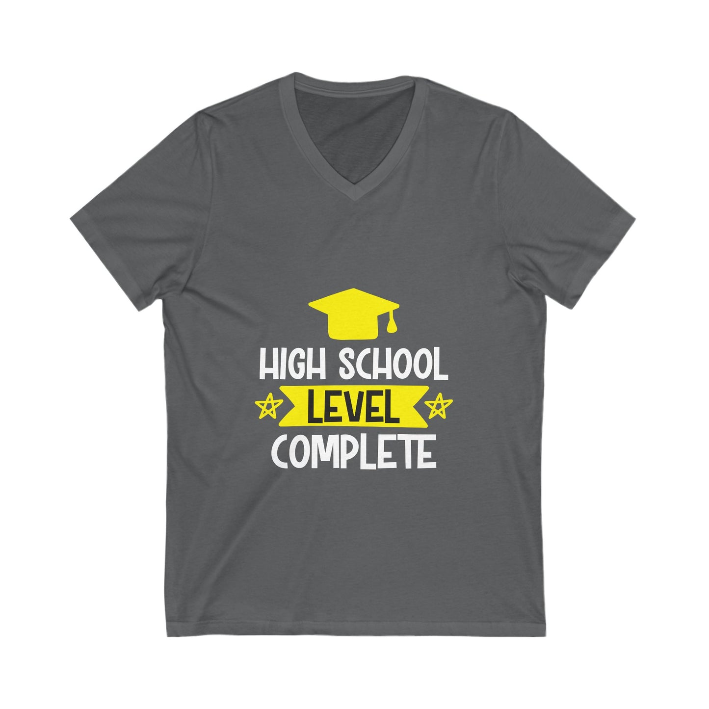 High School Level Complete Unisex Short Sleeve V-neck Tshirt