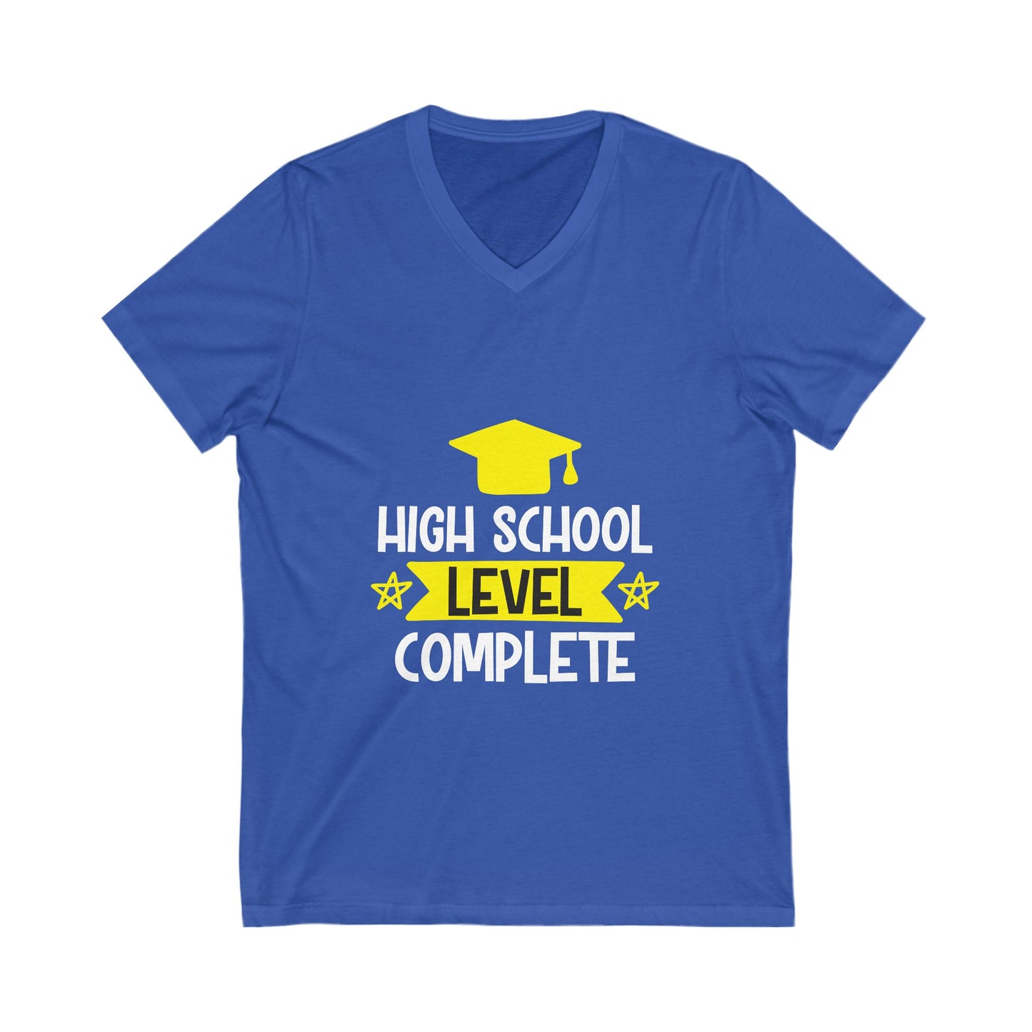 High School Level Complete Unisex Short Sleeve V-neck Tshirt