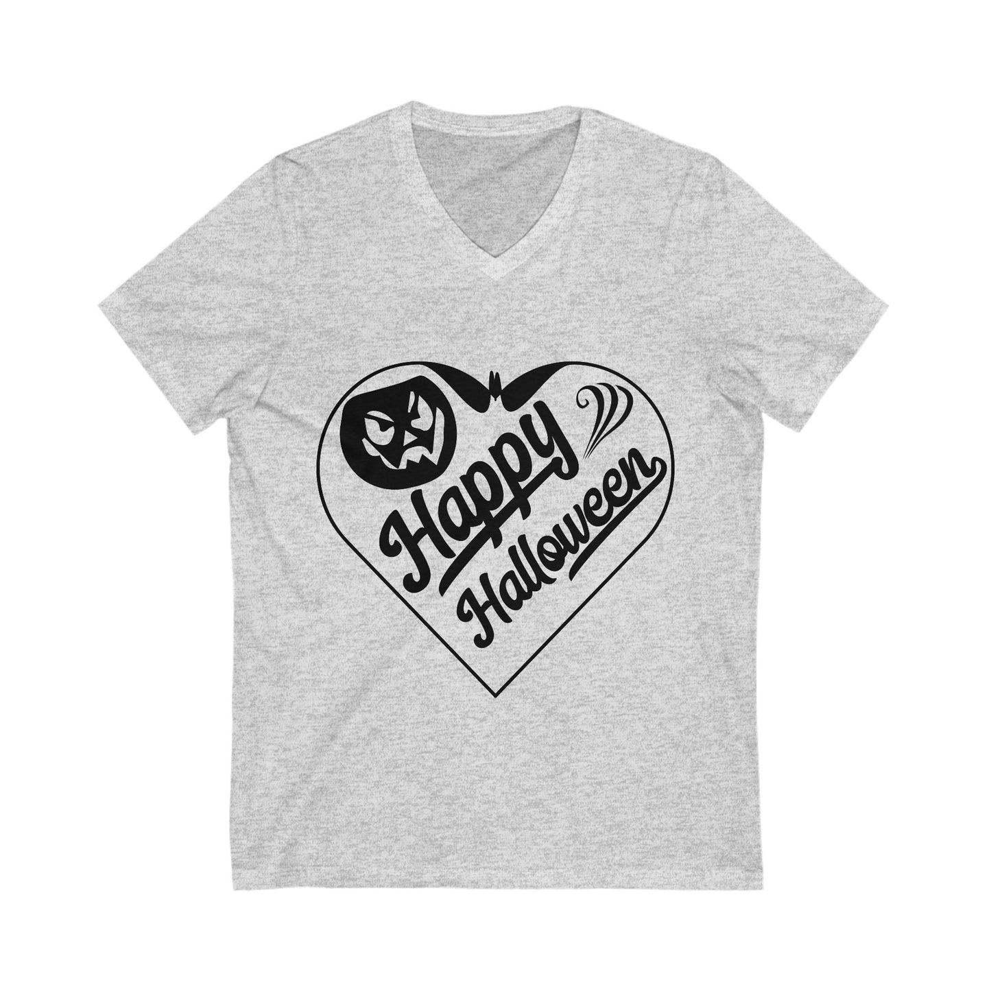 Happy Halloweeeen Unisex Short Sleeve V-neck Tshirt