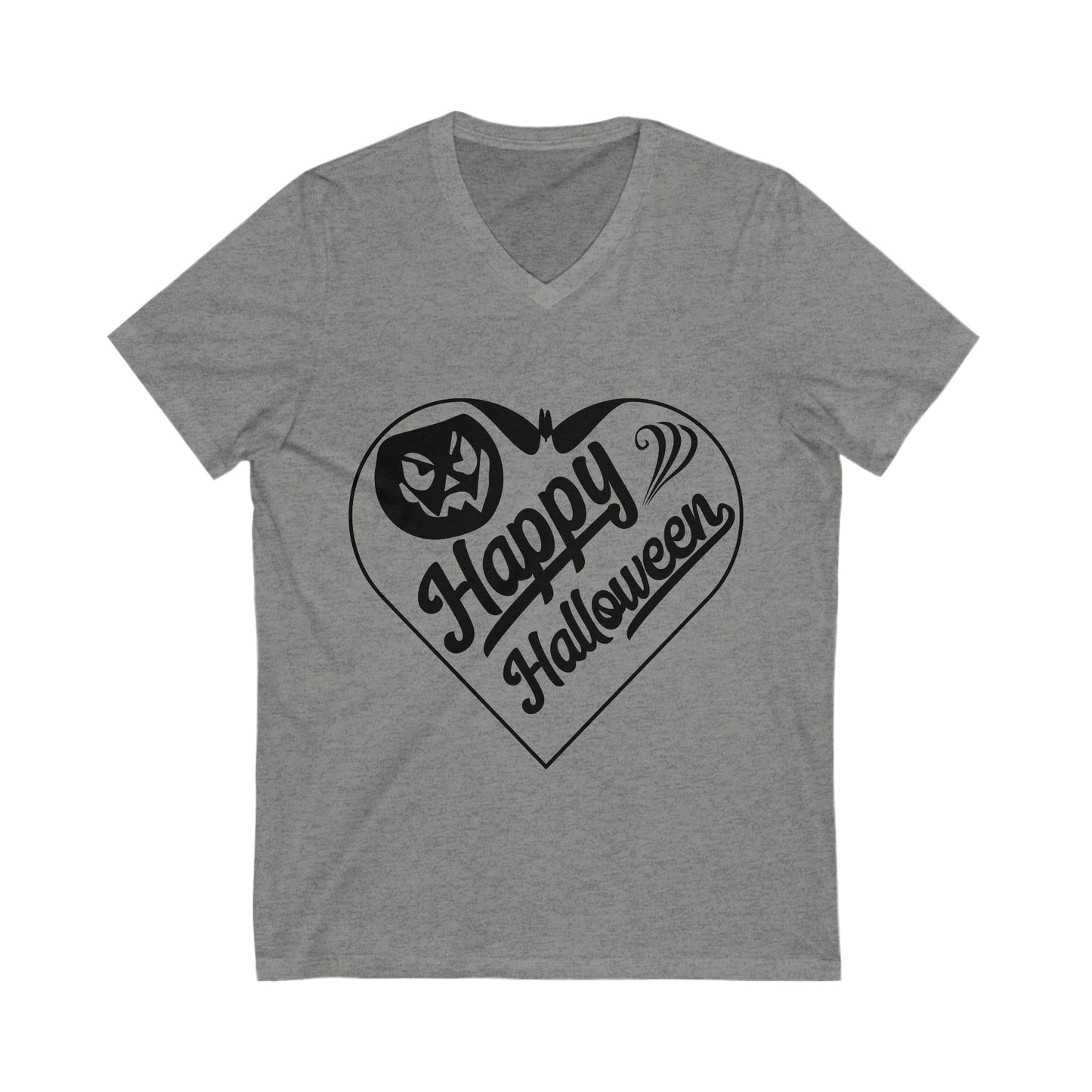 Happy Halloweeeen Unisex Short Sleeve V-neck Tshirt