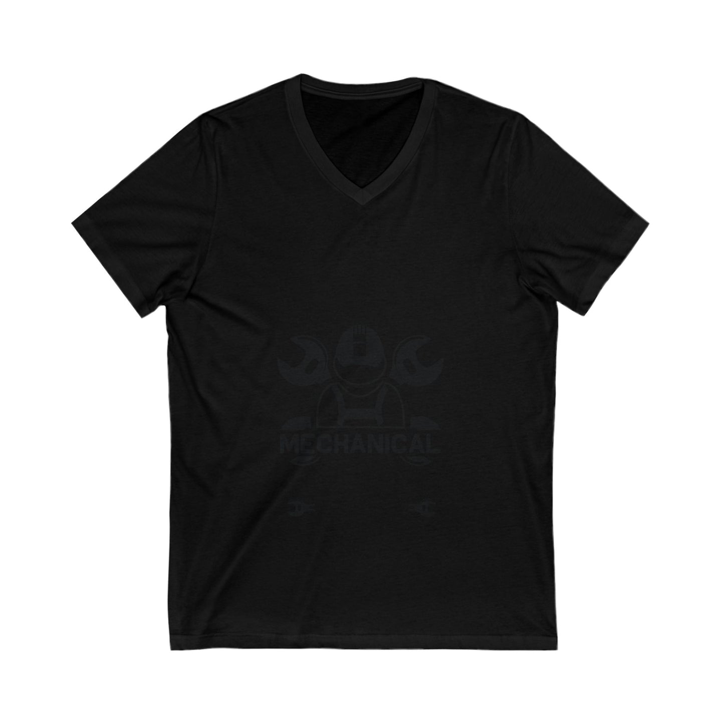Never Underestimate A Grandpa With A Mechanical Engineering Degree Unisex Short Sleeve V-neck Tshirt