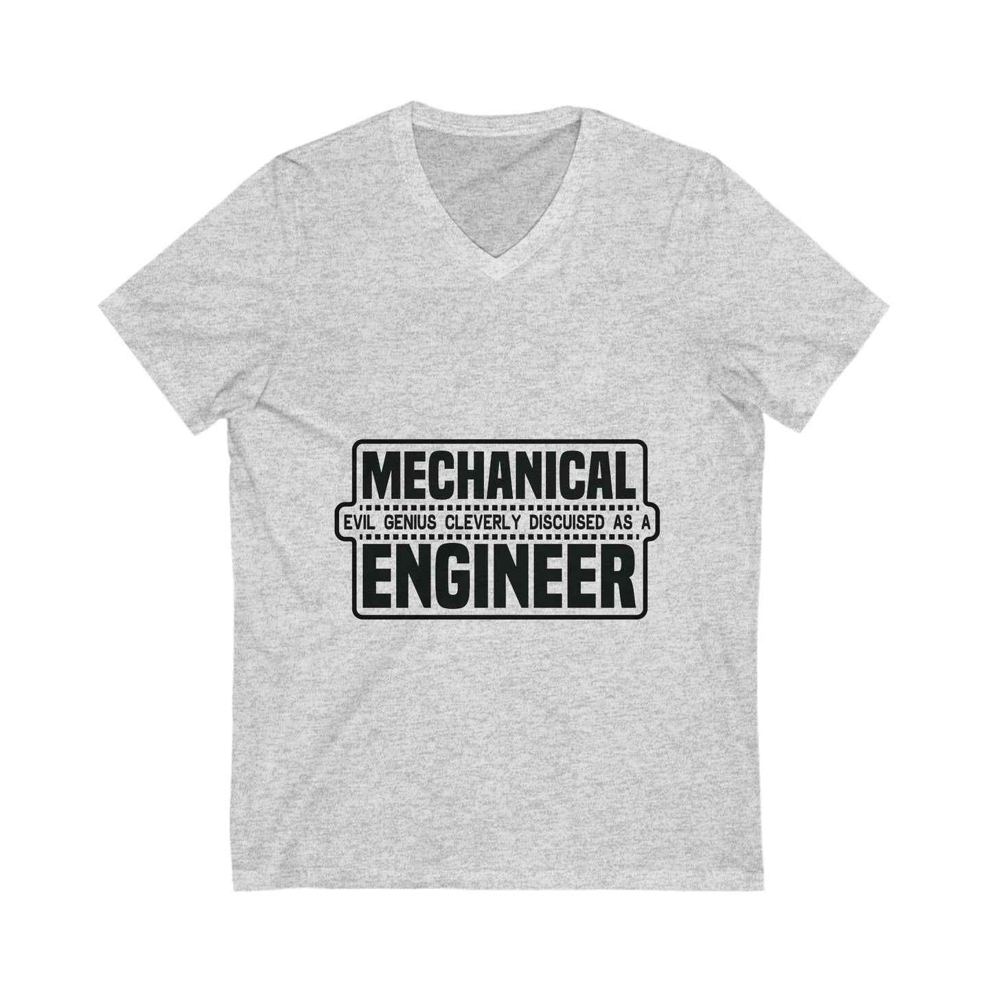 Mechanical Evil Unisex Short Sleeve V-neck Tshirt