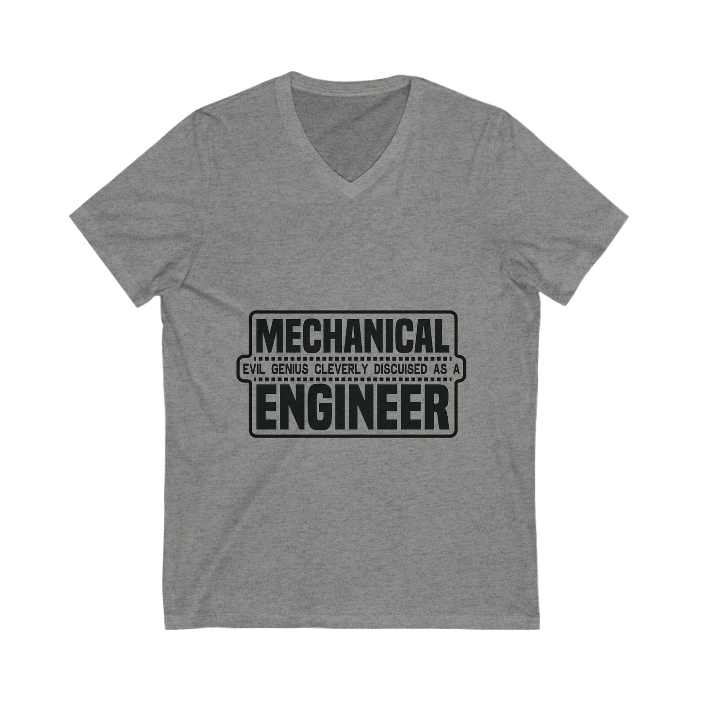 Mechanical Evil Unisex Short Sleeve V-neck Tshirt