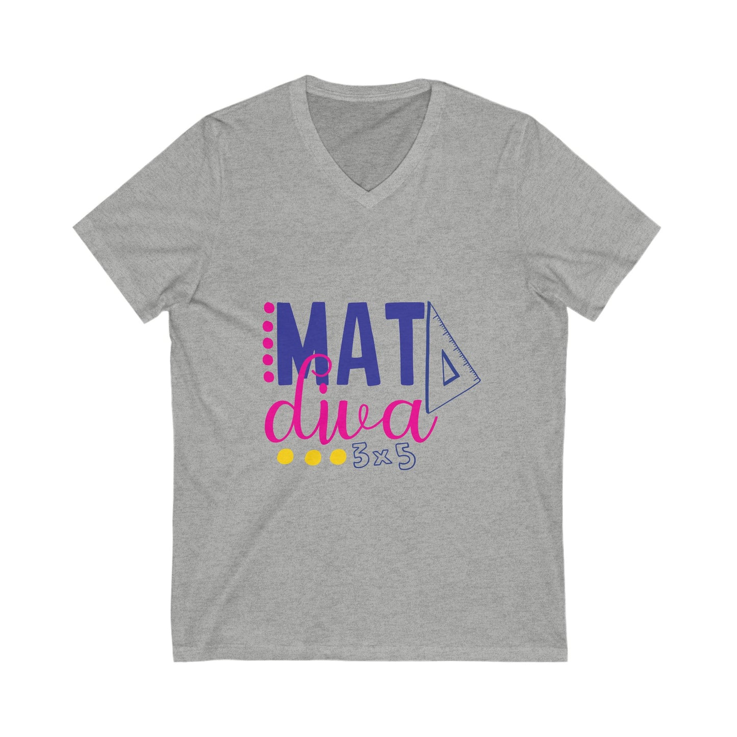 Mat Diva Unisex Short Sleeve V-neck Tshirt