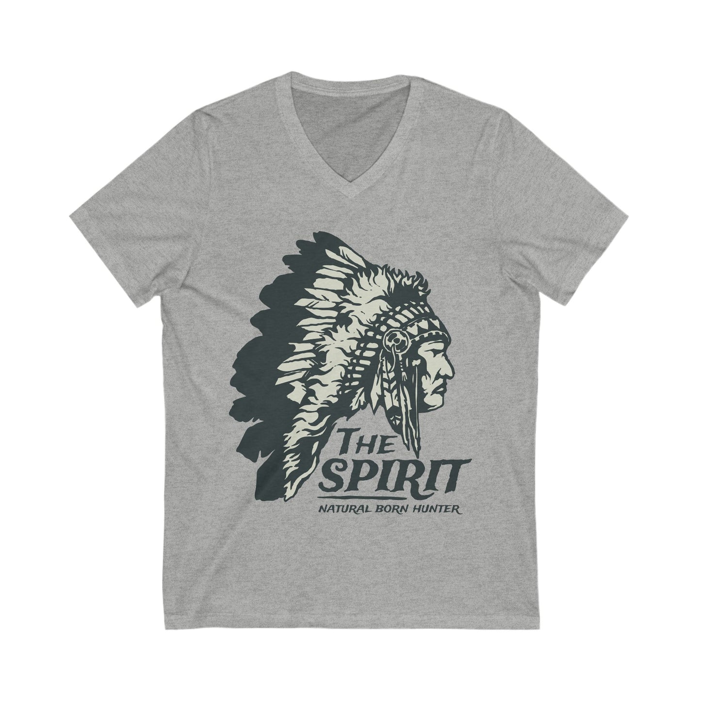 Natural Born Hunter Unisex Short Sleeve V-neck Tshirt