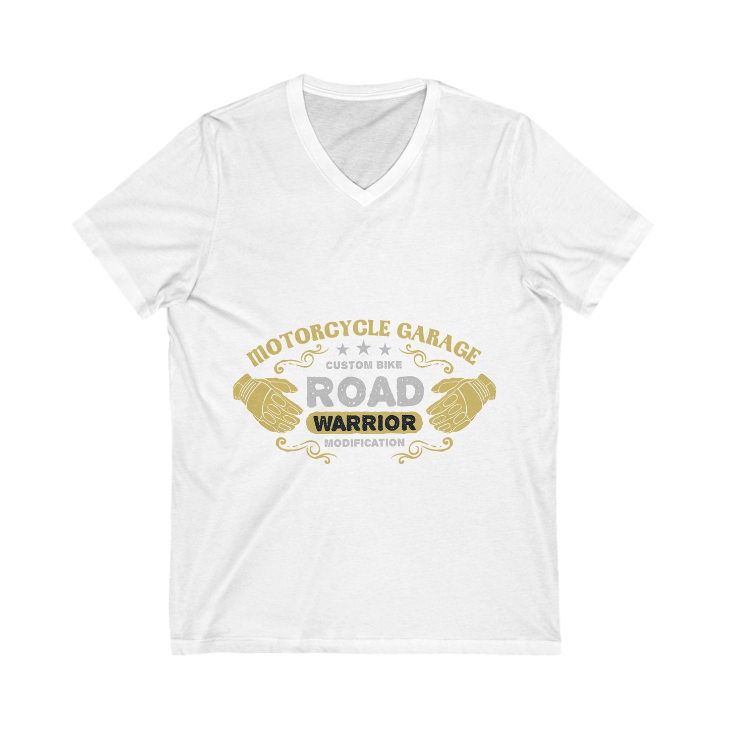 Motorcycle Garage Unisex Short Sleeve V-neck Tshirt